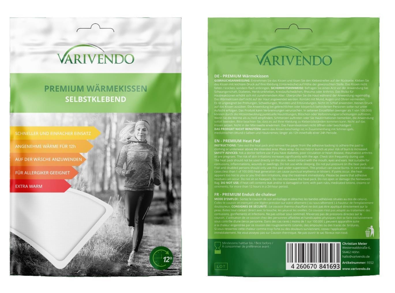 Wärmepad 10 Stück Wärmekissen selbstklebend für 12h Wärme 100x130mm, Stück 10-tlg., 10 Wärmepflaster, Wärmekissen Wärmepflaster Rückenschmerzen Muskelverspannung Gliedersch