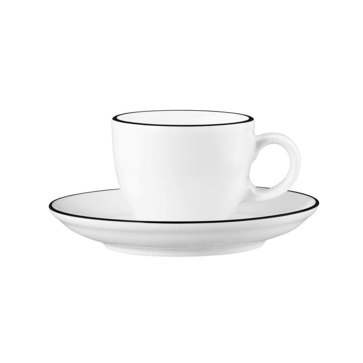 Seltmann Weiden Espressotasse Modern Life Black Line, Porzellan, 2-tlg.