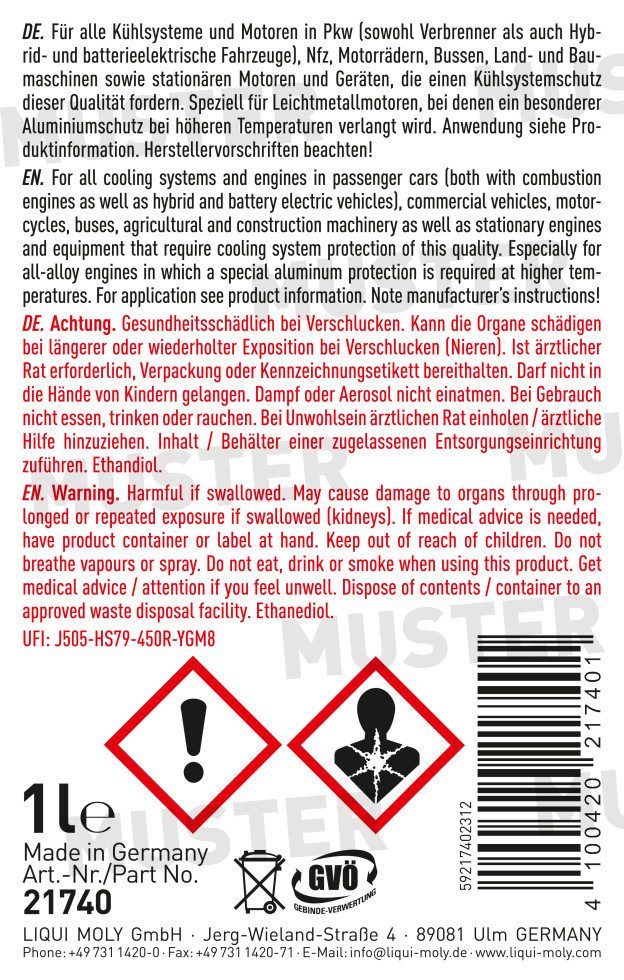 Liqui Moly Kühlerfrostschutz Liqui Moly Kühlerfrostschutz KFS 12 Evo 1L