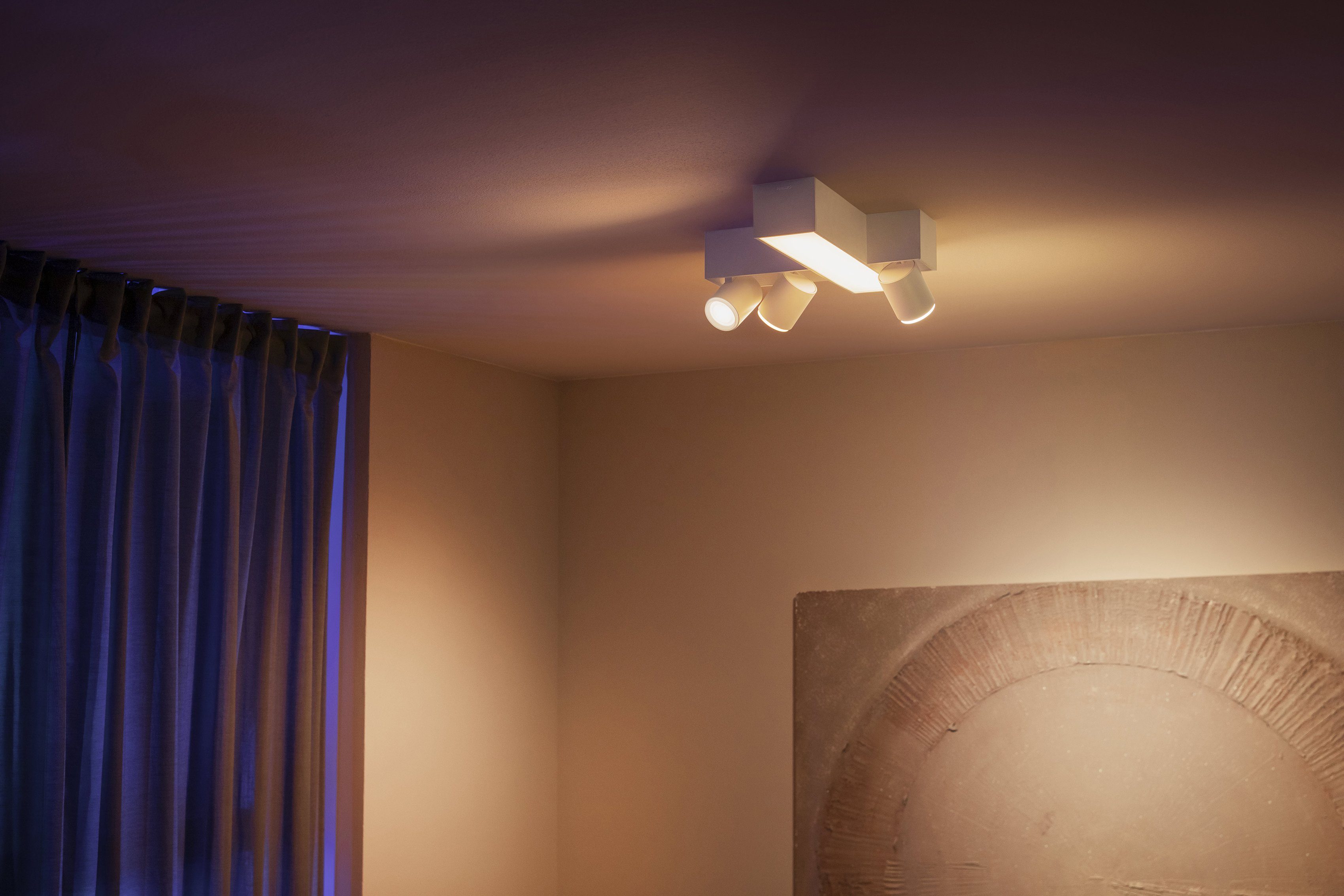 Lampen App, Philips Hue wechselbar, einzeln Deckenspot Individ. mit Centris, Farbwechsler, LED anpassbar Lampeneinstellungen der LED Hue