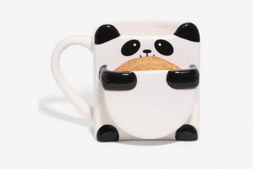 FIDDY Malbecher Die Panda Hug-Kaffeetasse hat eine Tasche für Kekse