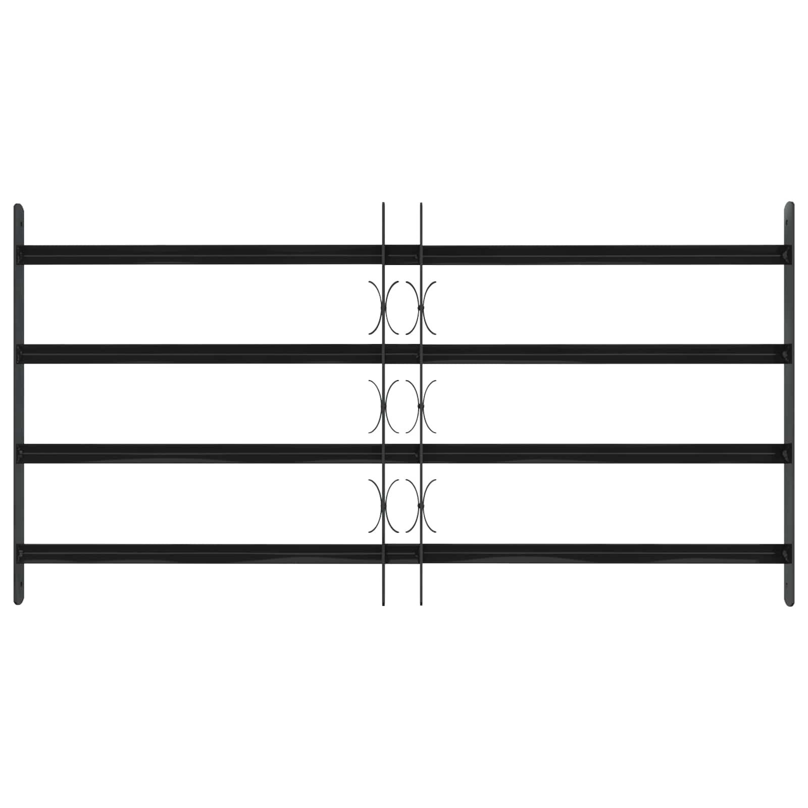 vidaXL Fenster Fenstersicherheitsgitter 115 x 60 cm Galvanisiertes Stahl