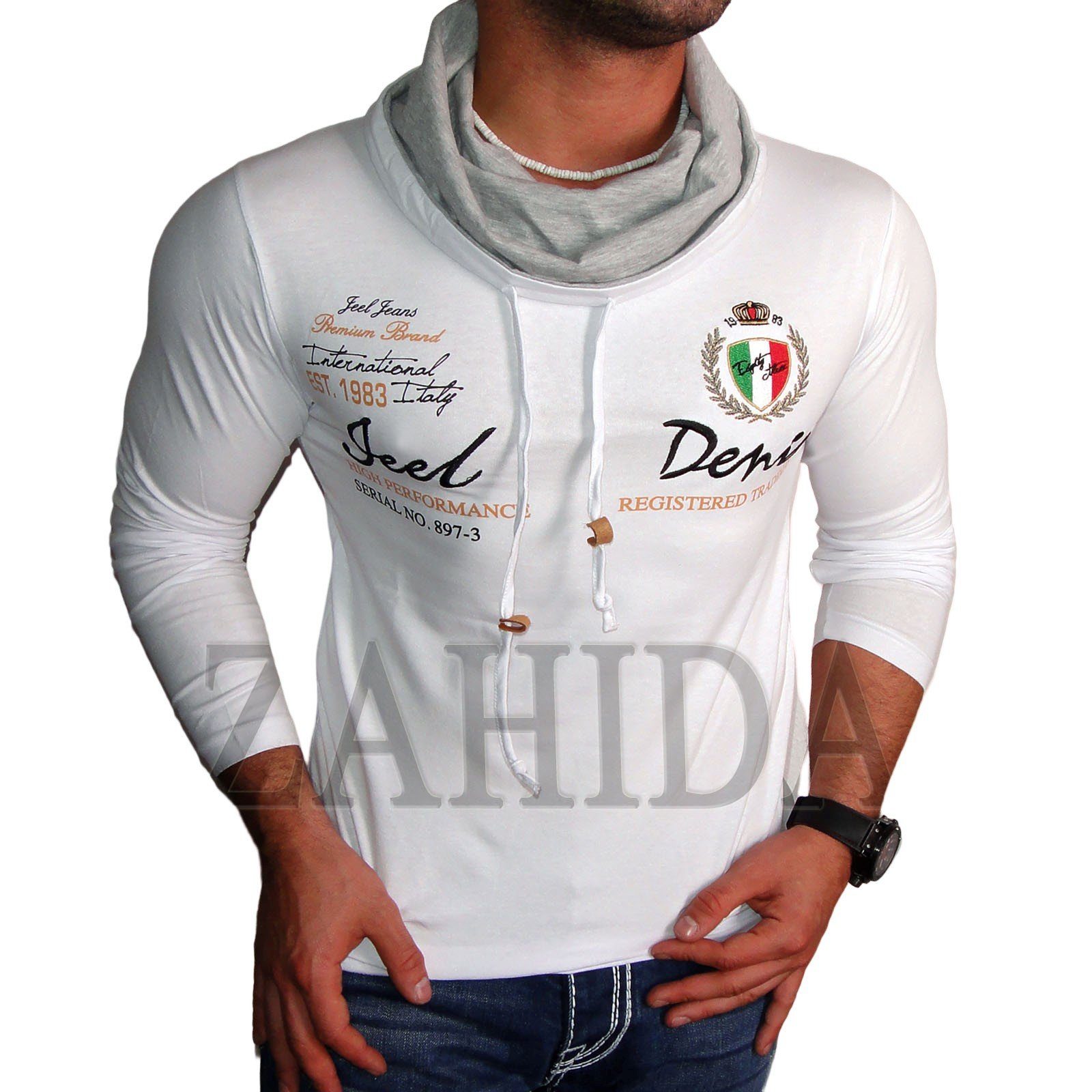 BLACKROCK Langarmshirt Herren Henleyshirt Longsleeve mit günstig online kaufen