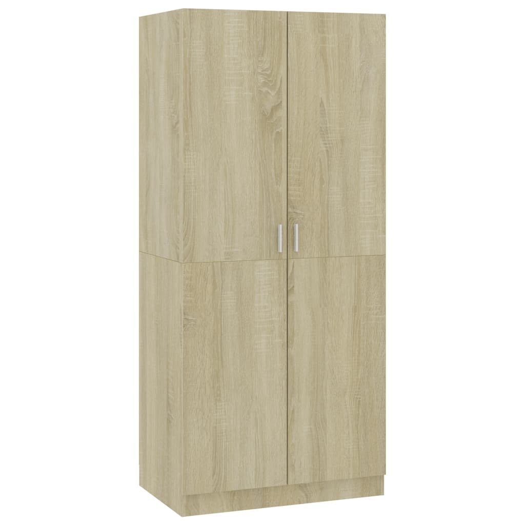 vidaXL Kleiderschrank NA Kleiderschrank Sonoma Eiche 80x52x180 cm Spanplatte