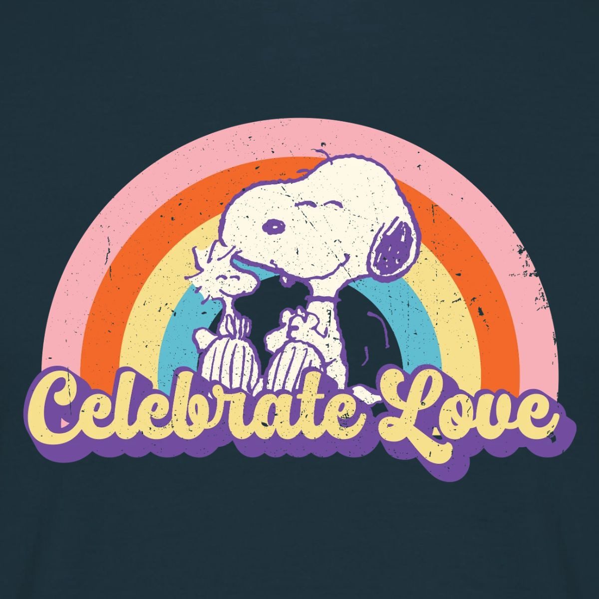 Spreadshirt T-Shirt Peanuts Celebrate Love Design Mit Snoopy Männer T-Shirt (1-tlg)