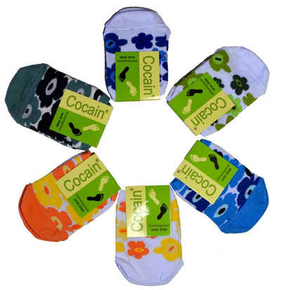 Cocain underwear Zehlinge Damen-Zehlinge Füsslinge halbe Socken (6 Paar) gute Luftzirkulation