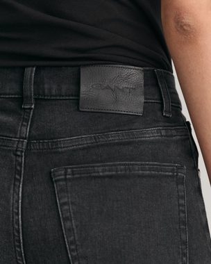 Gant Slim-fit-Jeans Verkürzte Slim Fit Jeans in Schwarz