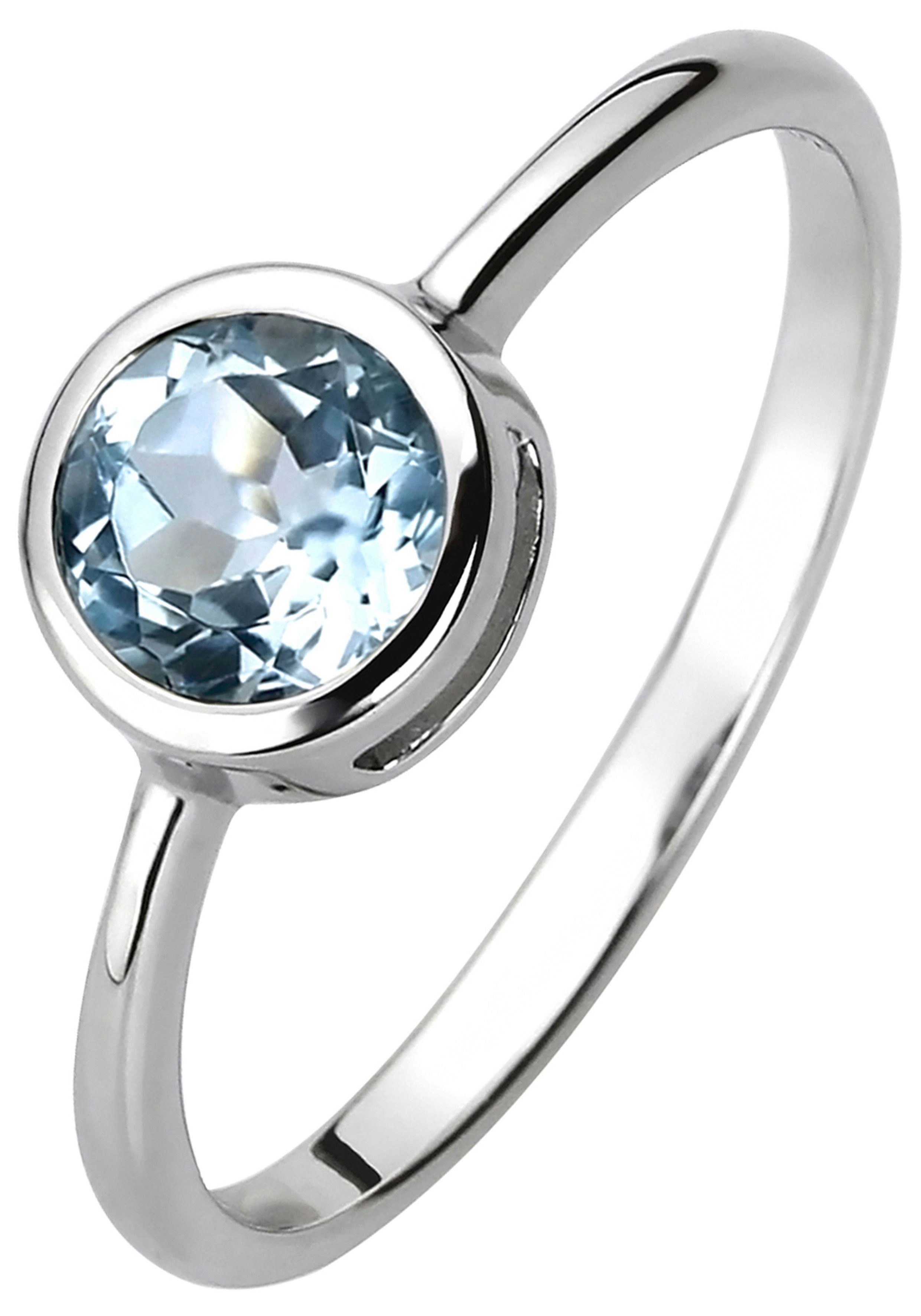 JOBO Fingerring, 925 Silber mit Blautopas günstig online kaufen