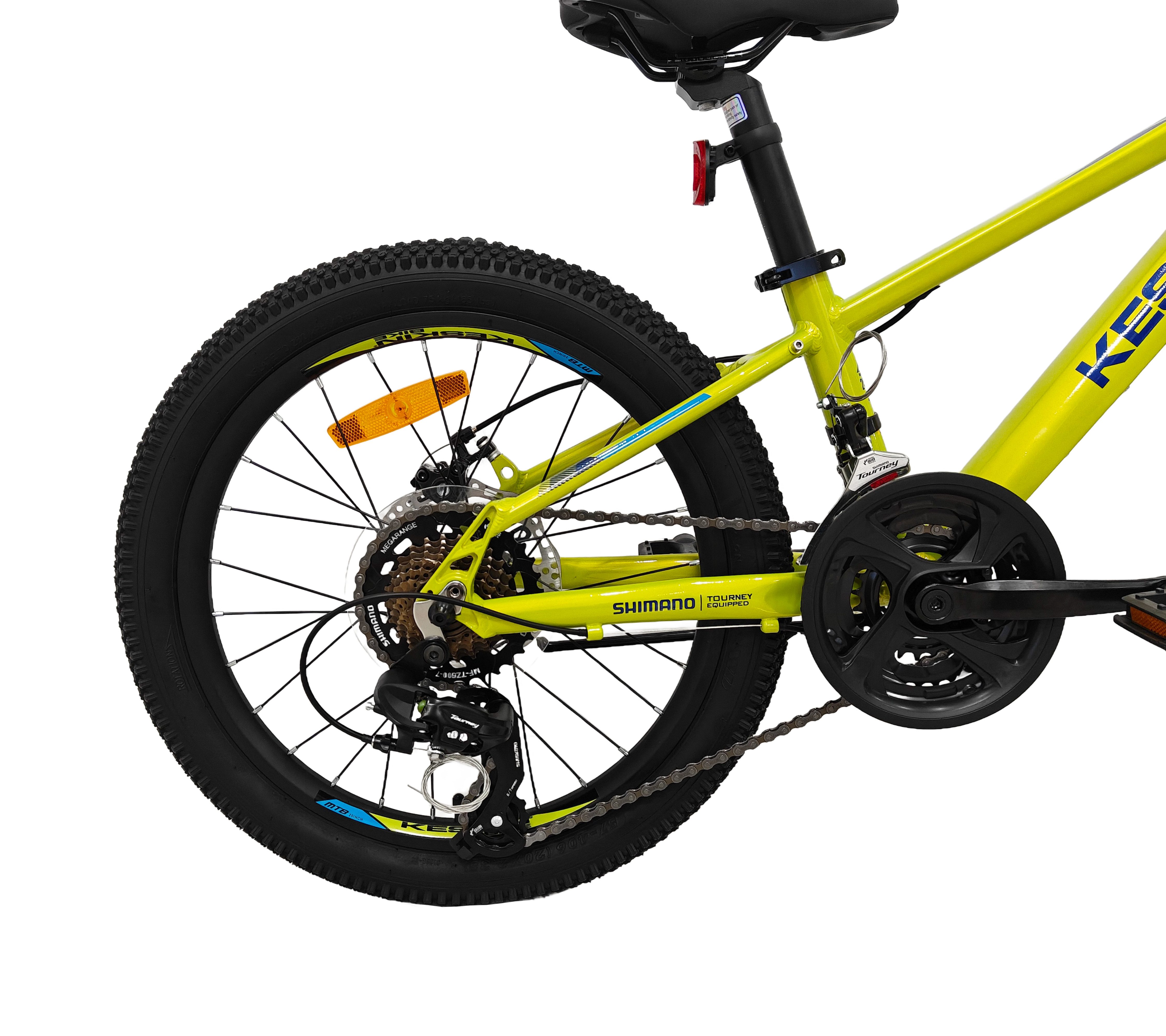 Keskin eBike Kids Bike Keskin MTB1 – 20 inch Mountain Bike – lightweight aluminum frame, 21-speed Shimano RD-TY300D/RV100 derailleur, (aluminum frame, mechanical disc brakes), with 20" x 2.35" pneumatic tires, ideal for off-road and everyday use