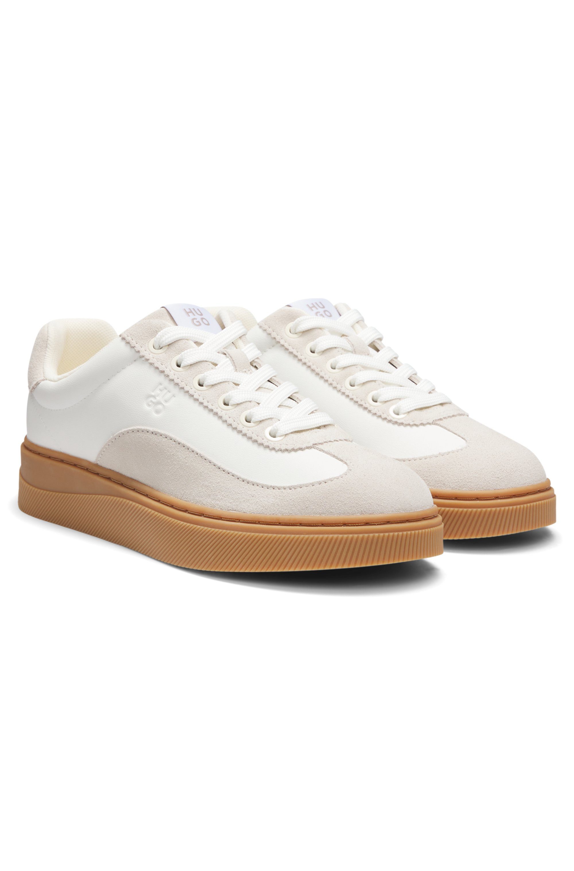HUGO Plateausneaker Retrosneaker, Schnürschuh, Halbschuh mit günstig online kaufen
