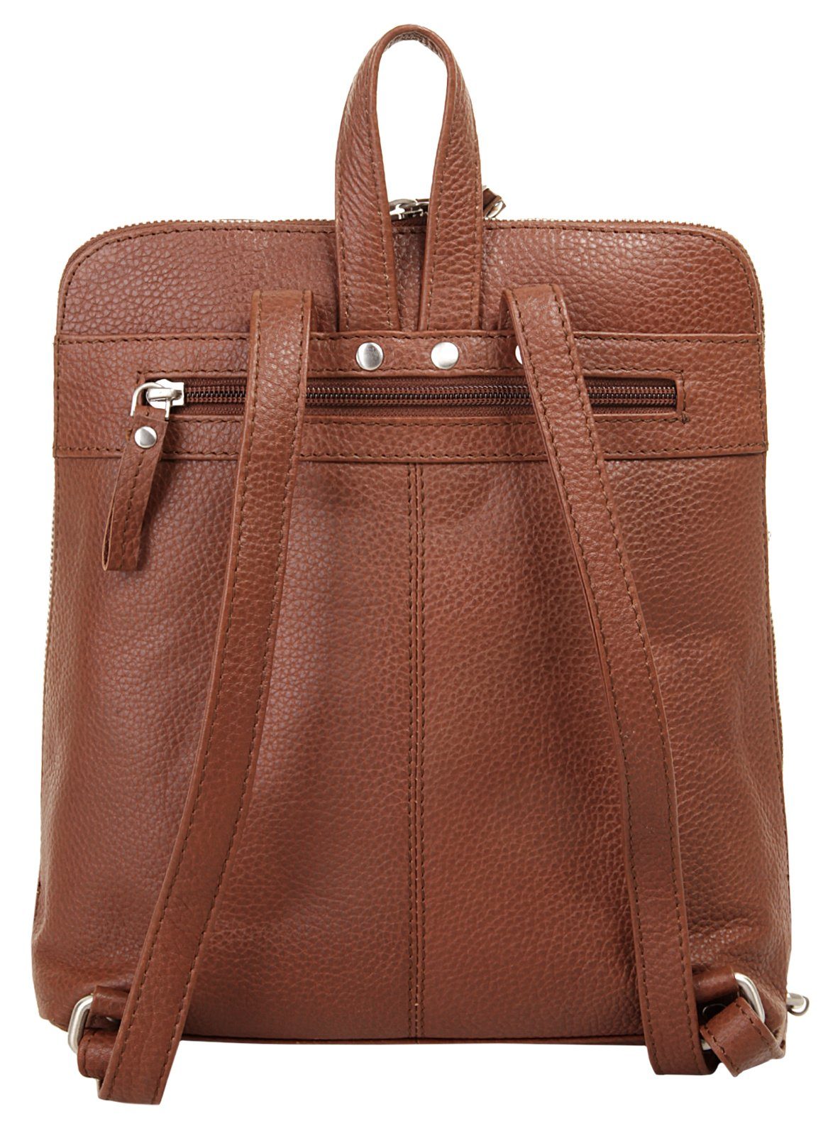 Betty Barclay Cityrucksack BETTY BARCLAY Damen echt Leder, echt Leder – Bild 4 von 5