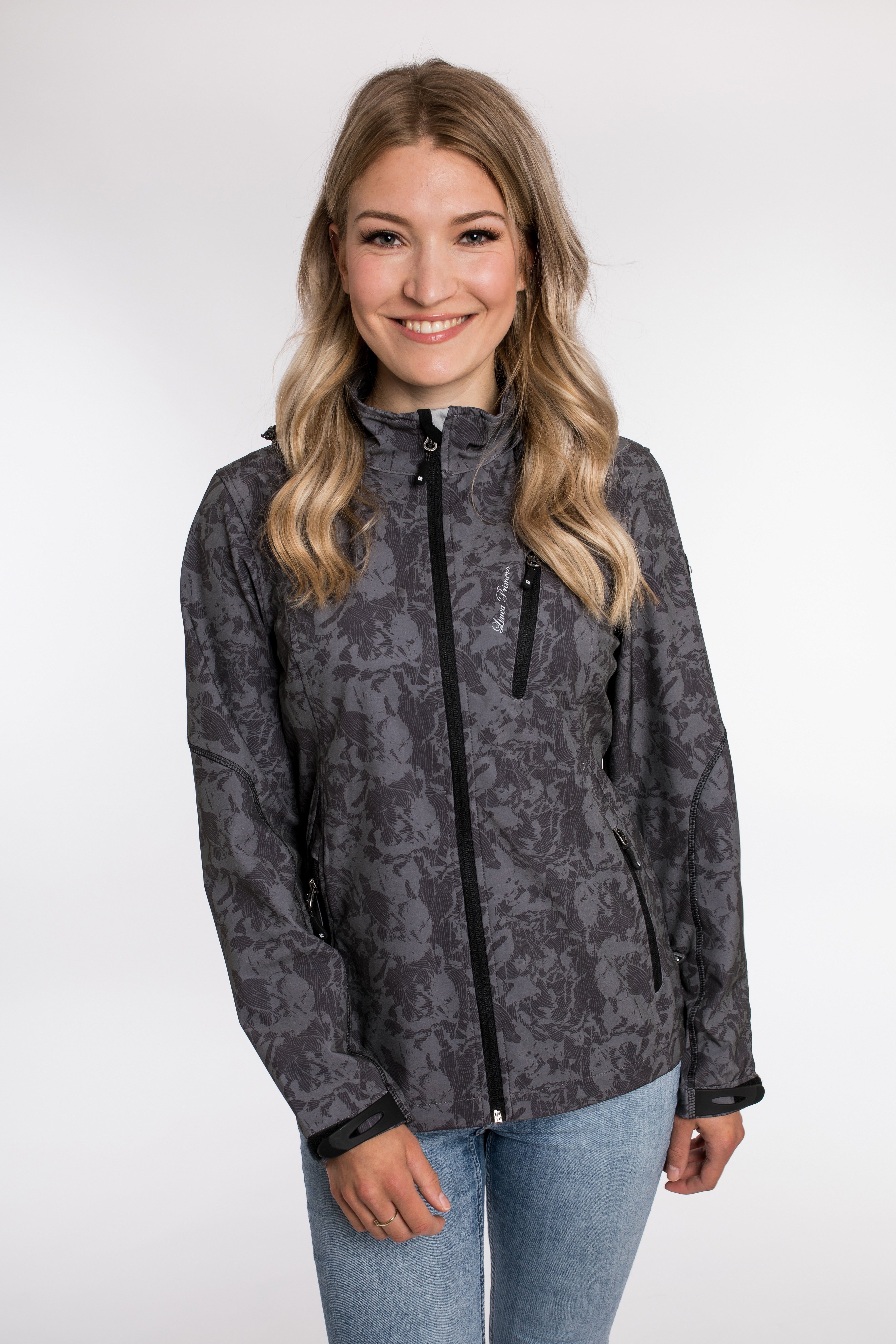 DEPROC Active Softshelljacke SHELBY PEAK WOMEN mit abnehmbarer Kapuze