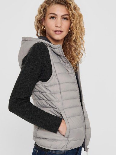 Silver OTW HOOD ONLNEWTAHOE Steppweste ONLY WAISTCOAT NOOS