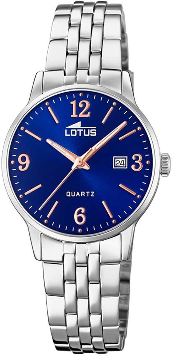 Damen Uhren Lotus Quarzuhr UL18698/4 LOTUS Damen Uhr Elegant 18698/4, Damen Armbanduhr rund, Edelstahlarmband silber