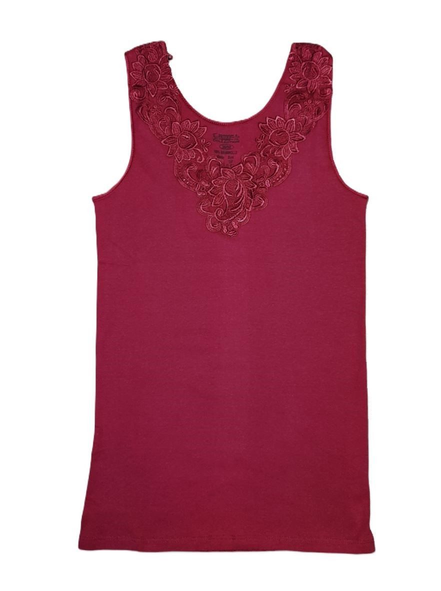Toker Collection® Achselhemd Damen Unterhemd mit extra breiter Spitze (1 Stück, einzeln gepackt) Spitze in vielen Вариантыn