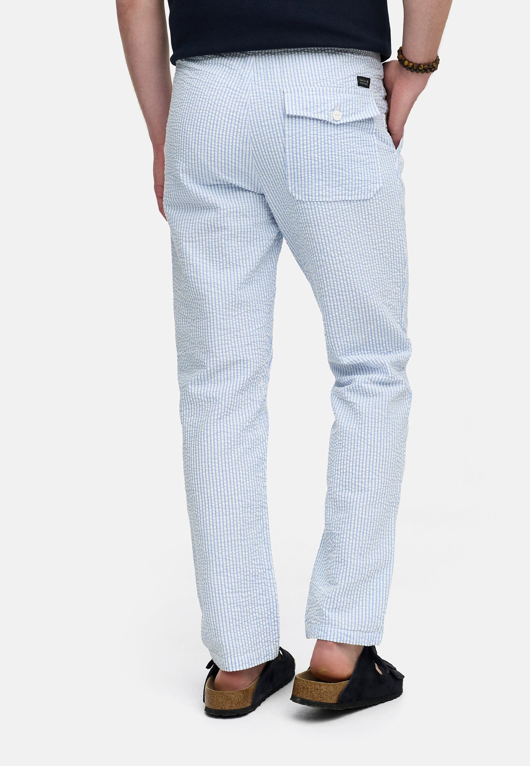 Indicode Stoffhose Herren INWebb Herrenhose Freizeithose Männer aus Seersucker-Gewebe für eine optimale Luftzirkulation