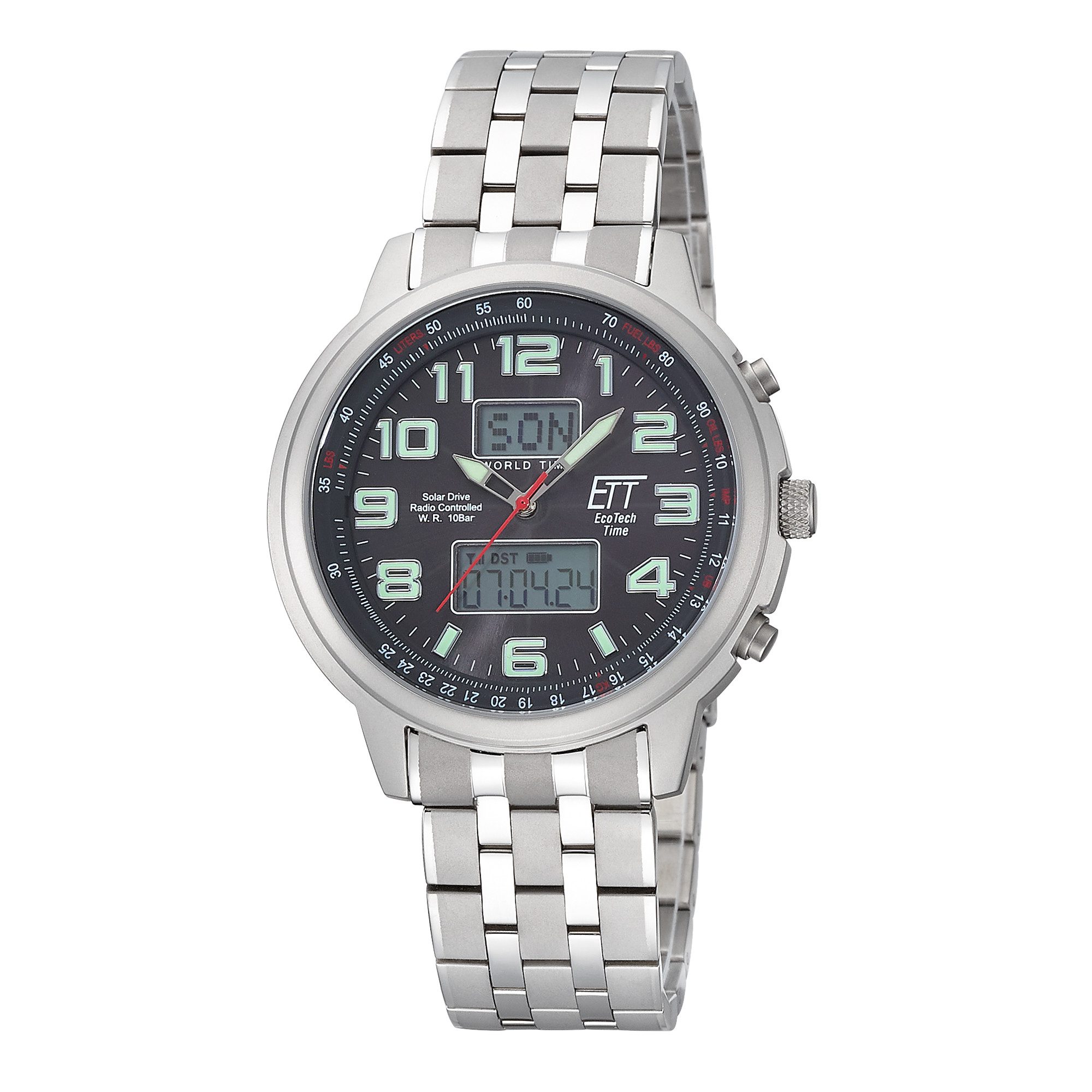 ETT Funkchronograph Hunter World Timer EGS-11302-22M, Armbanduhr, Herrenuhr günstig online kaufen