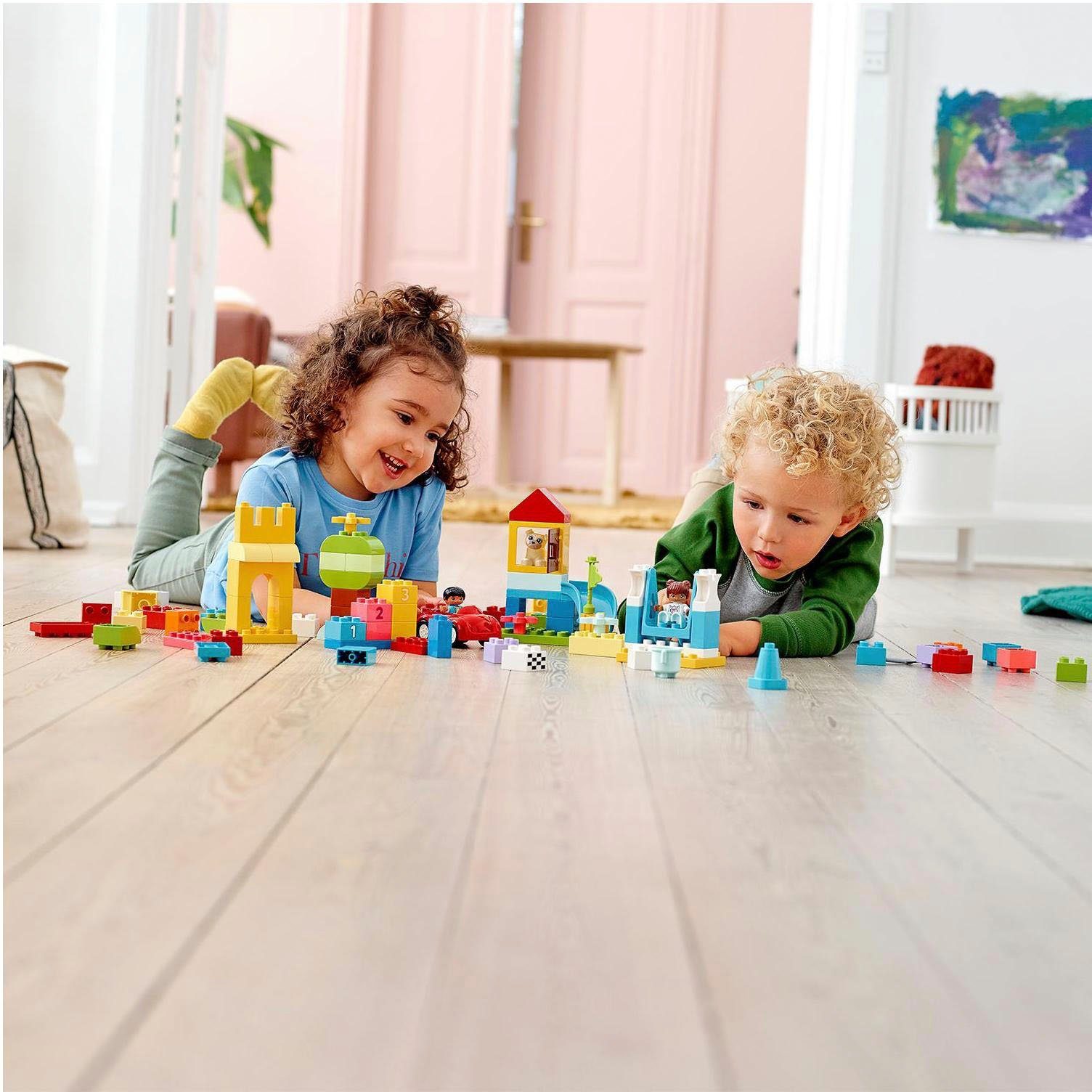 LEGO® Deluxe Steinebox (10914), LEGO® DUPLO® Classic Konstruktionsspielsteine, (85 St), Made in Europe