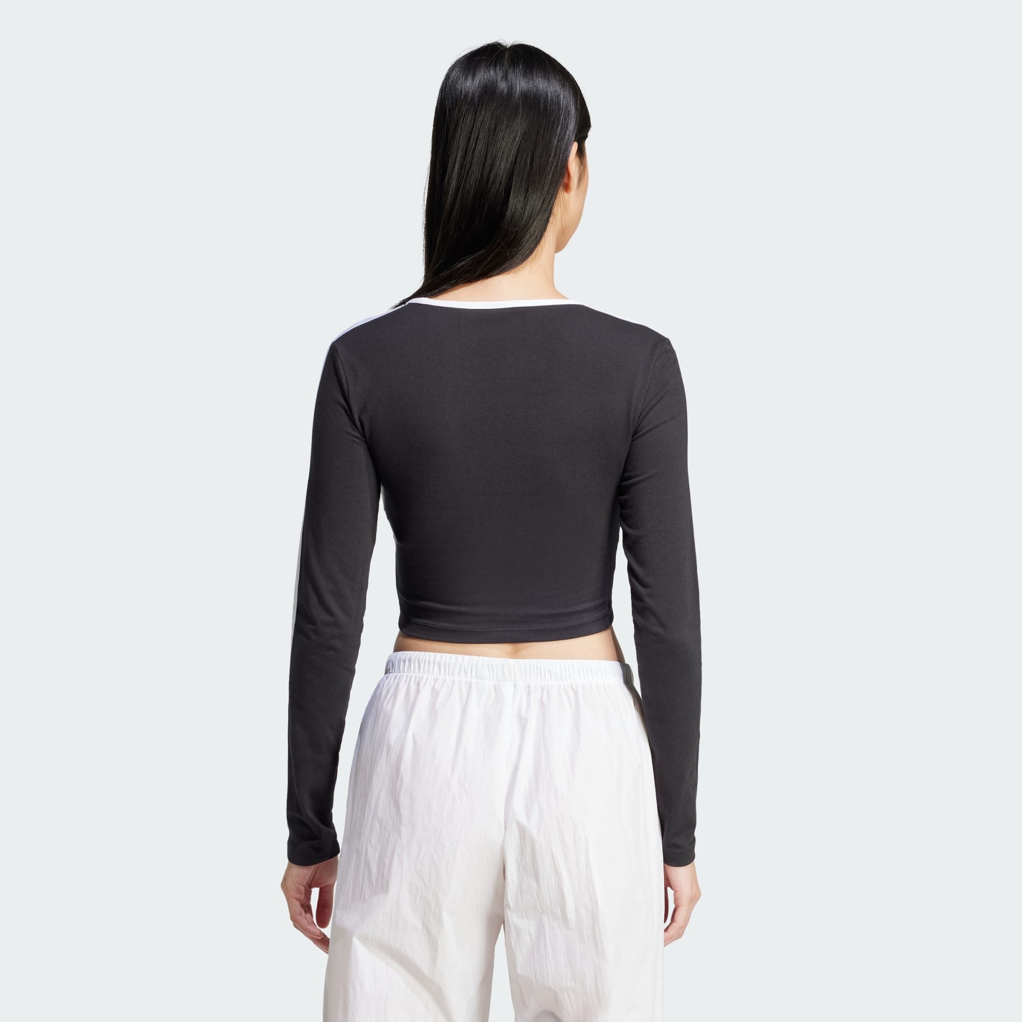 adidas Originals Langarmshirt ADICOLOR 3-STREIFEN CROP LONGSLEEVE (1-tlg)