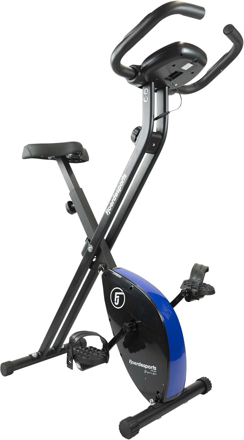 Fjoerdesports Liege-Heimtrainer Faltbarer Fahrradtrainer, Heimtrainer LCD Trainingscomputer