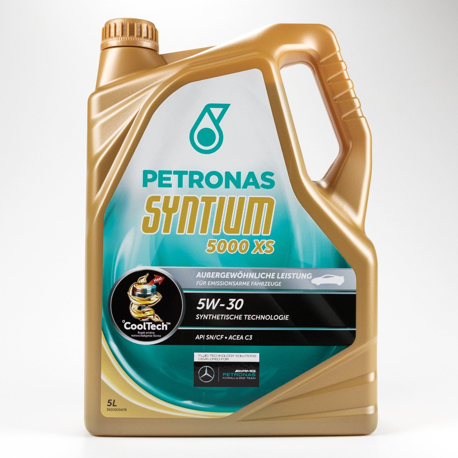 Petronas Motoröl Petronas Syntium 5000 XS Öl 5W30 5L 5 Liter, (1-tlg), ''Fuel Economy''-Eigenschaften und Los Saps-Technologie
