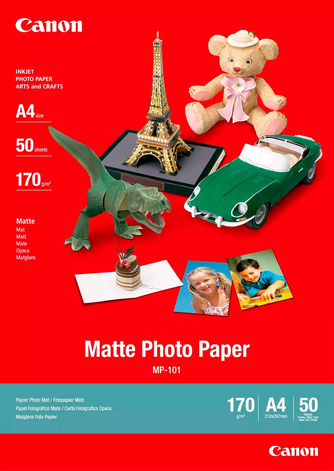 Canon Fotopapier MP-101 mattes Fotopapier A4 – 50 Blatt