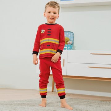 Erwin Müller Pyjama Kinder-Schlafanzug Interlock-Jersey gemustert