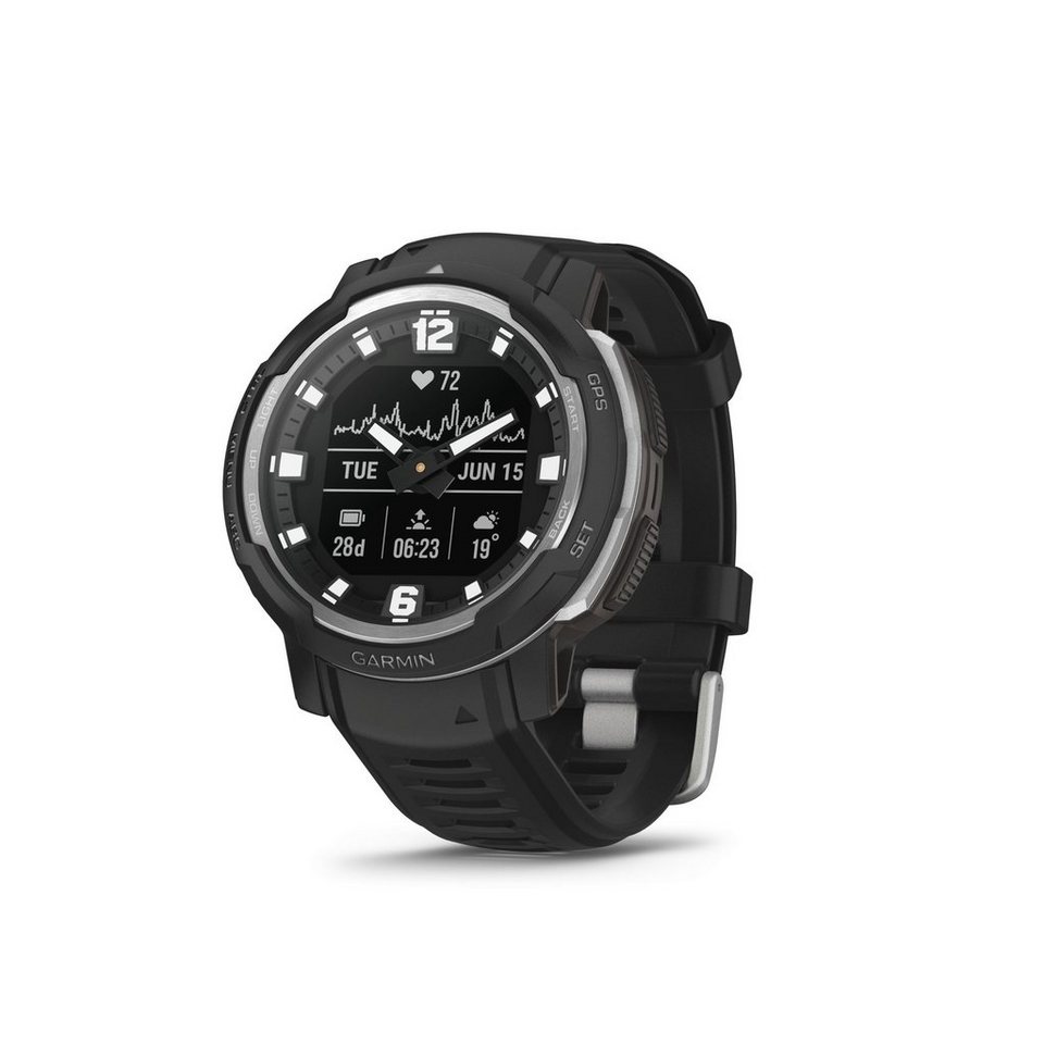 Garmin INSTINCT CROSSOVER Smartwatch (2,3 cm/0,9 Zoll), Für jede Aktivität  bereit - mit mehr als 40 Sport und Outdoor Apps
