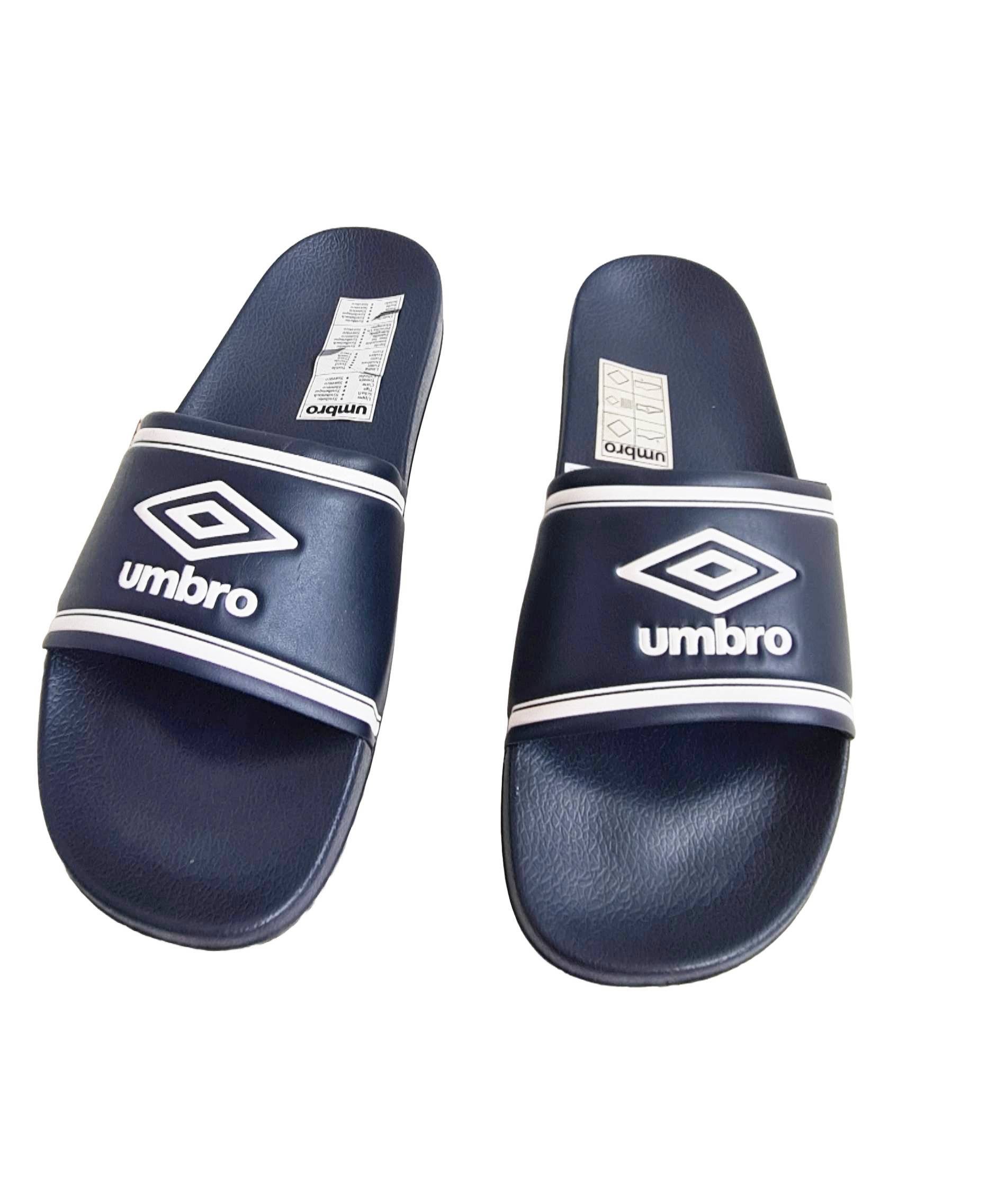 Umbro Badelatschen Umbro Bahia Slides G 41 F navy white Badepantolette anatomisch angepasstes FuBbett