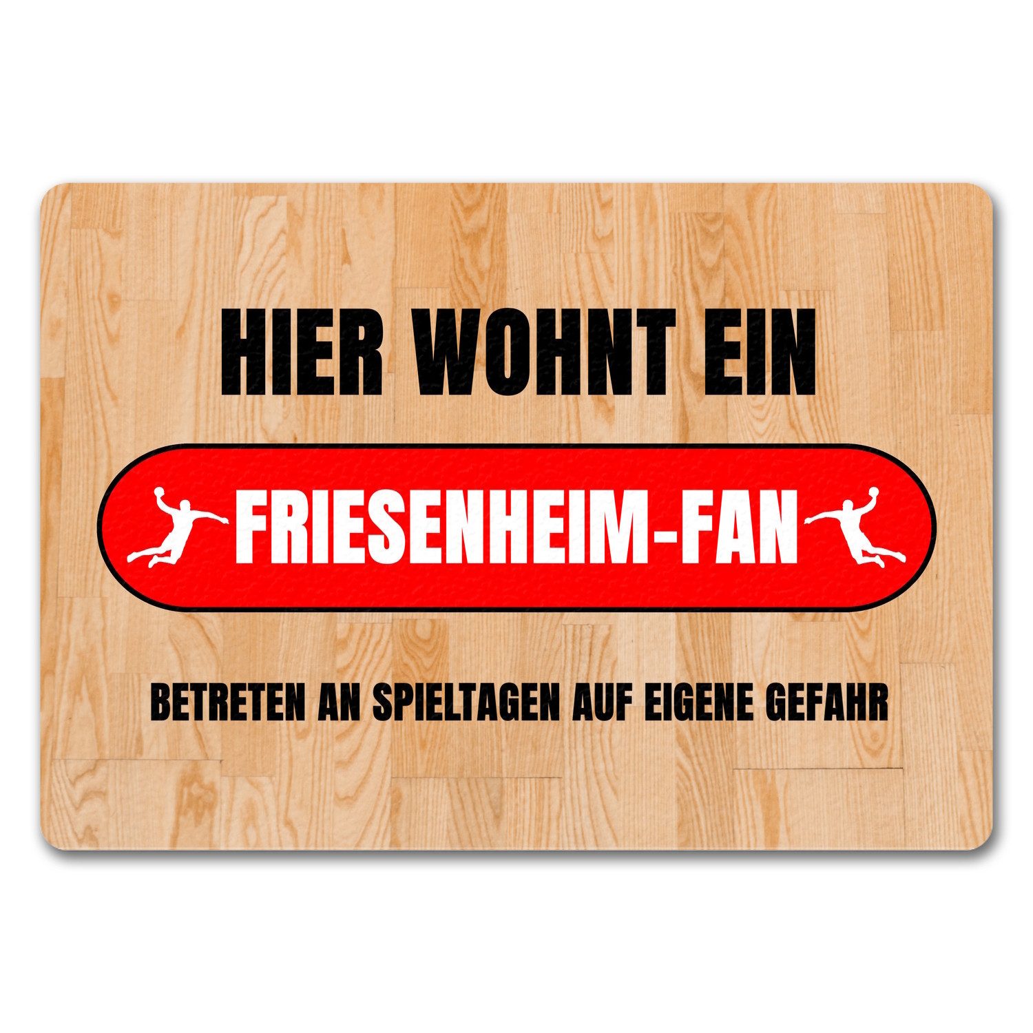 Fußmatte Hier wohnt ein Firesenheim Fan Fußmatte in 35x50 cm ohne Rand mit
