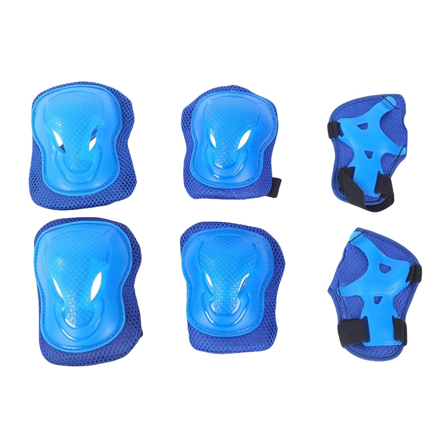 Endless Inlineskates EL1028 Schutzausrüstung zum Skaten, Radfahren und Skateboarden, (1 Paar Ellenbogen, 1 Paar Handgelenk- und 1 Paar Knieschützer, Ellenbogen- und Handgelenkschützern, für perfekte Passform), Mit verstellbaren Gurten