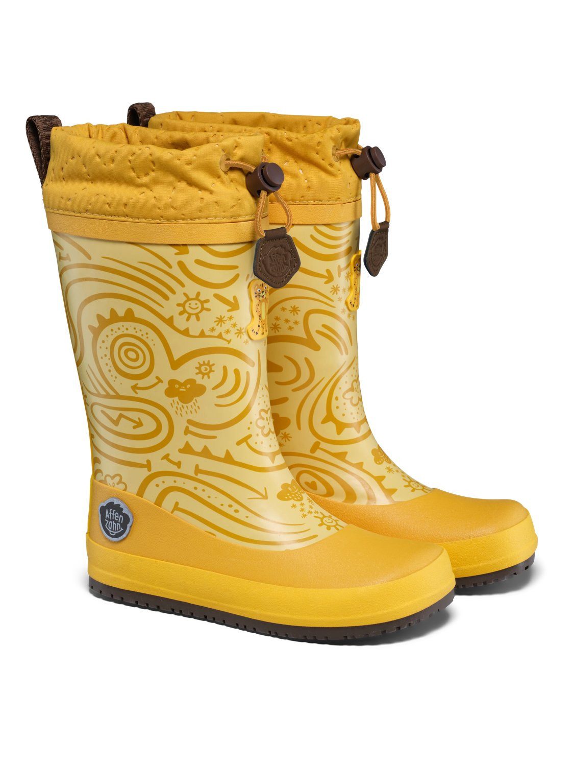 Affenzahn Vegan Puddly Gummistiefel nach Barfußschuhprinzip, wasserdicht