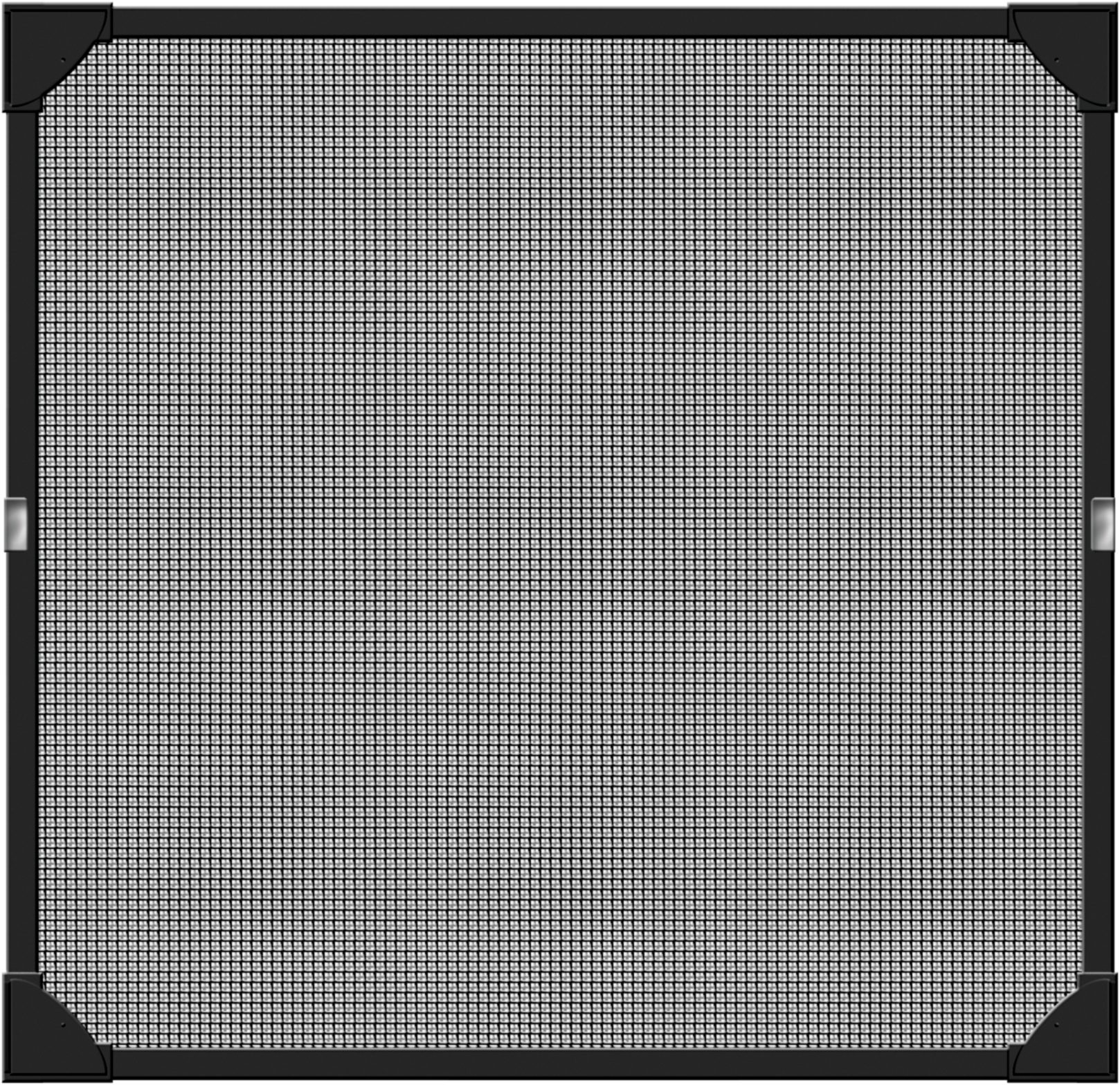 SCHELLENBERG Insektenschutz-Fensterrahmen ohne bohren, Magnetrahmen mit Fiberglasgewebe, (Set, 1-St), für Fenster, 100 x 120 cm und 120 x 120 cm, anthrazit