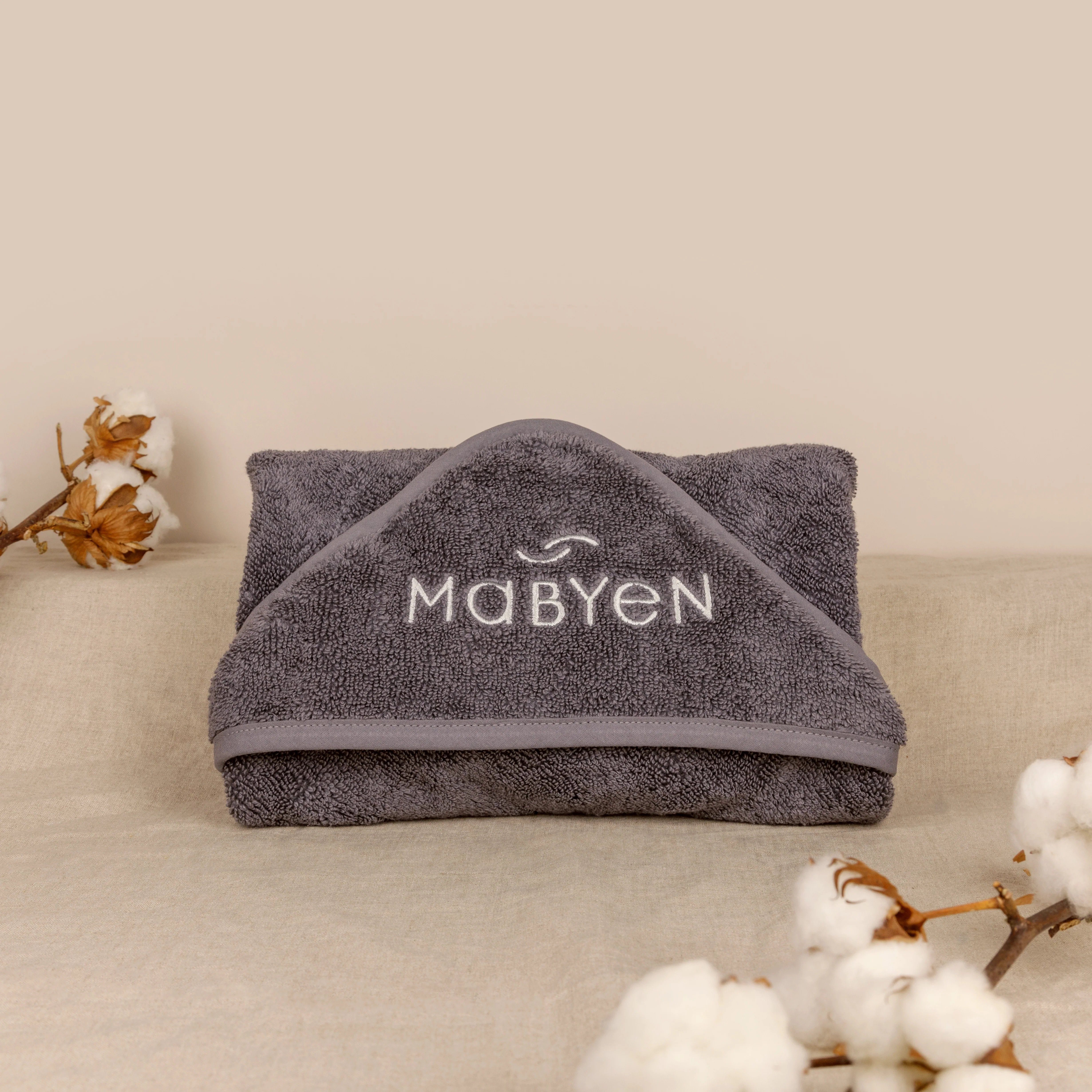 Kapuzenhandtuch MABYEN Baby Kapuzenhandtuch Beige