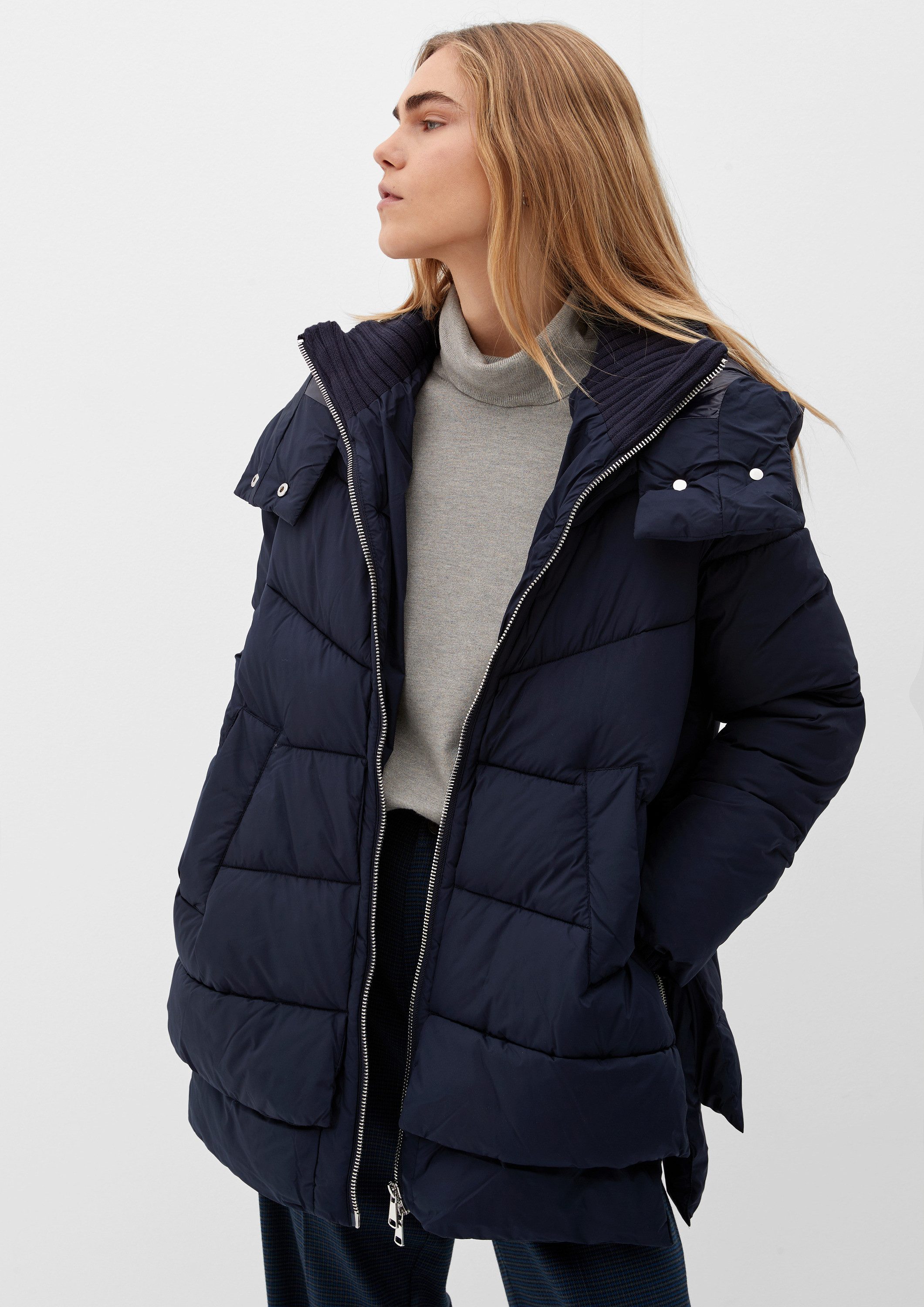 s.Oliver Winterjacke Outdoor-Jacke Oversize Steppjacke