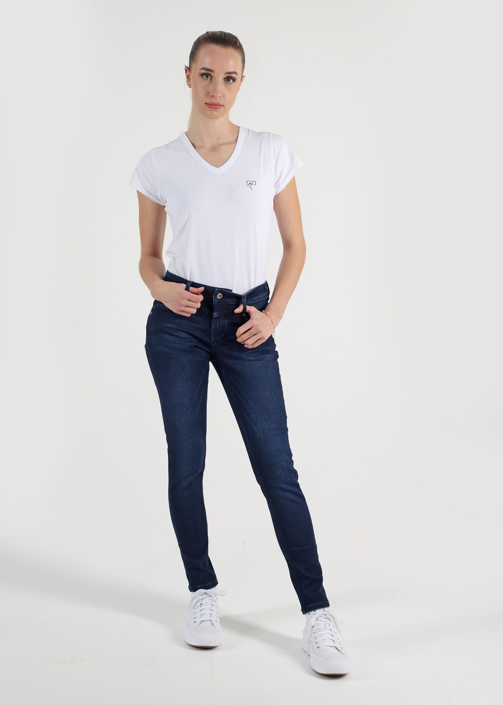 Miracle of Denim Skinny-fit-Jeans Ellen im Used Look 3678 Stretchy Blue J