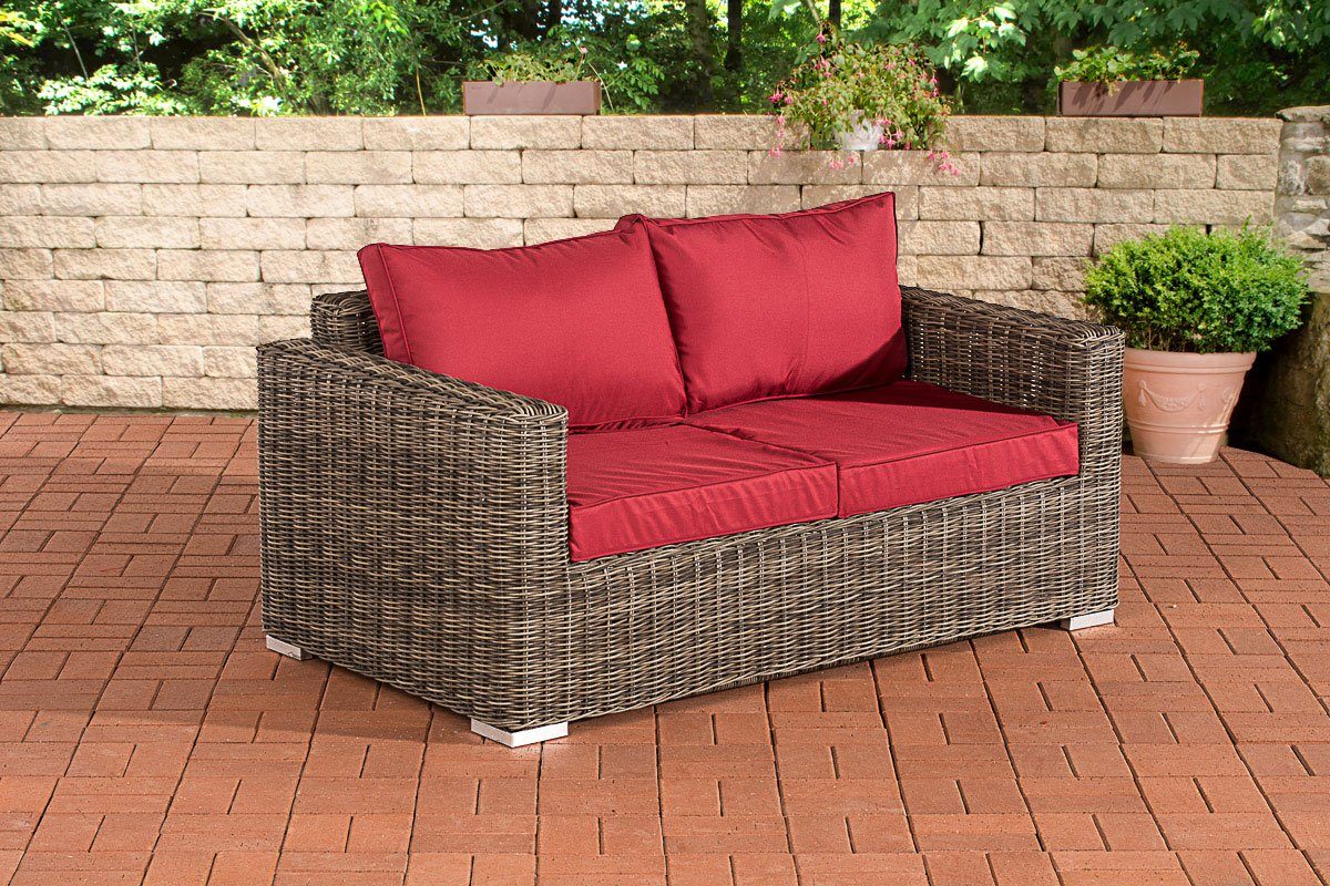 CLP Gartenlounge-Set 2er Sofa Madeira, Polyrattan, günstig online kaufen
