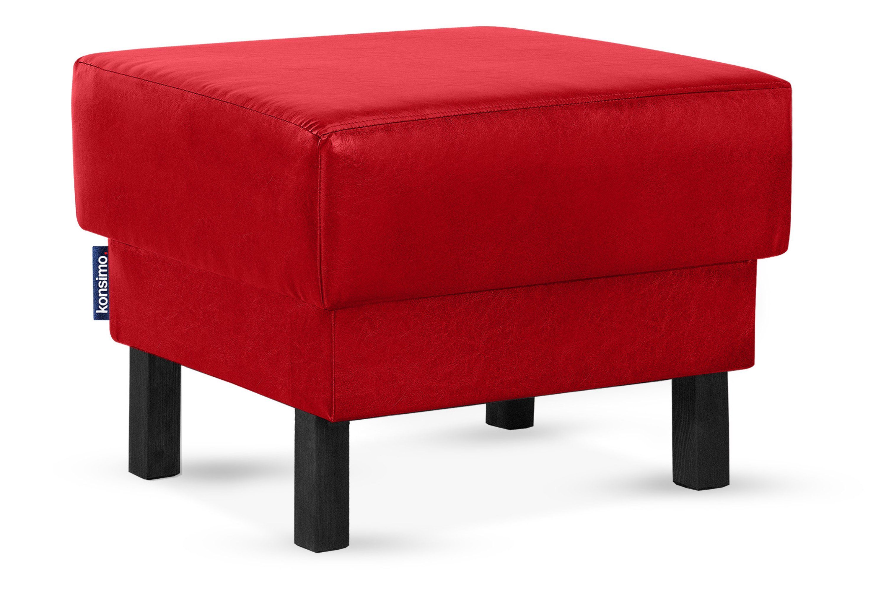 KONSIMO® Sitzhocker ESPECTO Pouffe Hocker, Kunstleder-Puffsessel, günstig online kaufen