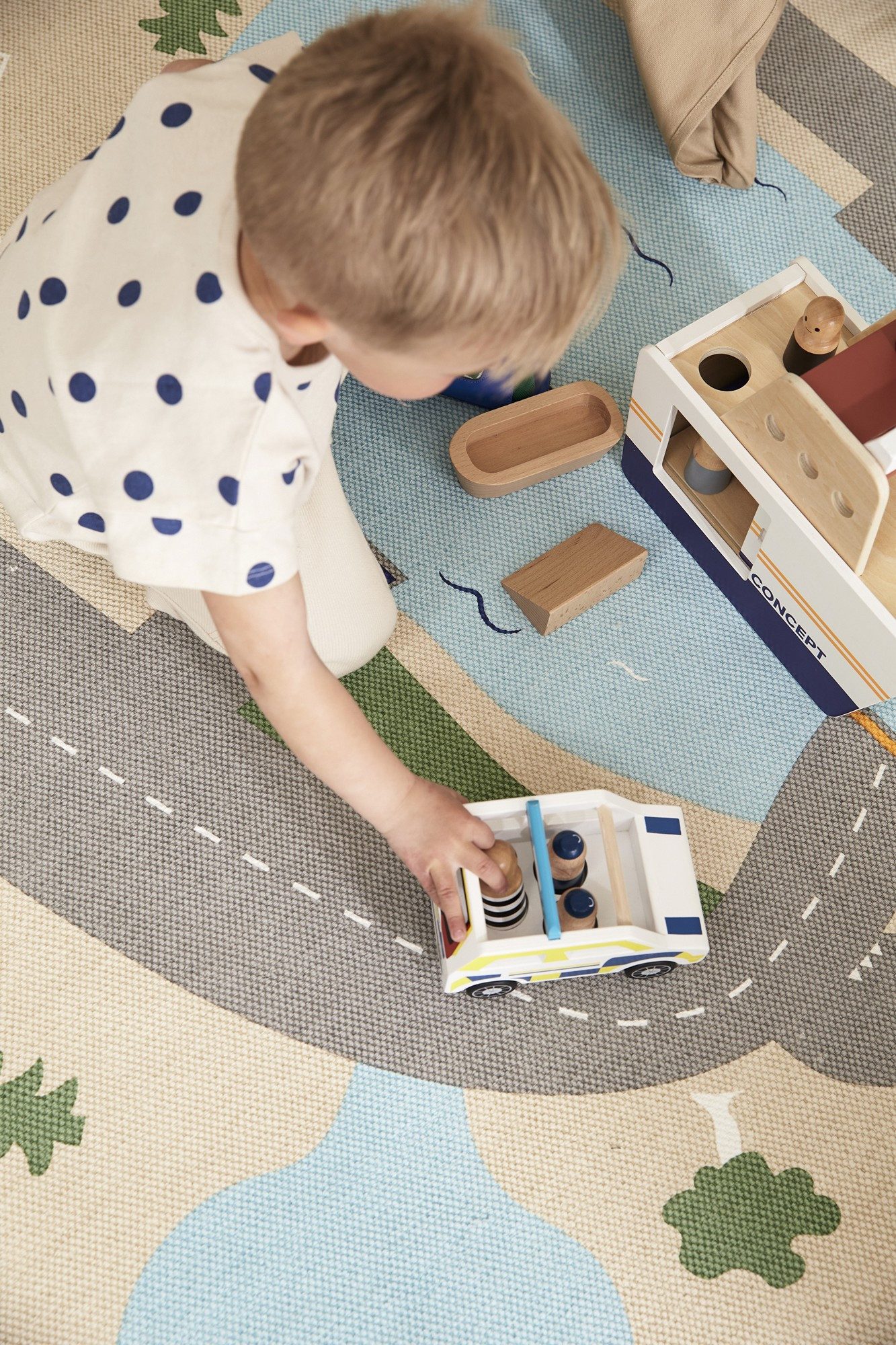 Kids Concept Kinderteppich Spielteppich Aiden, rechteckig