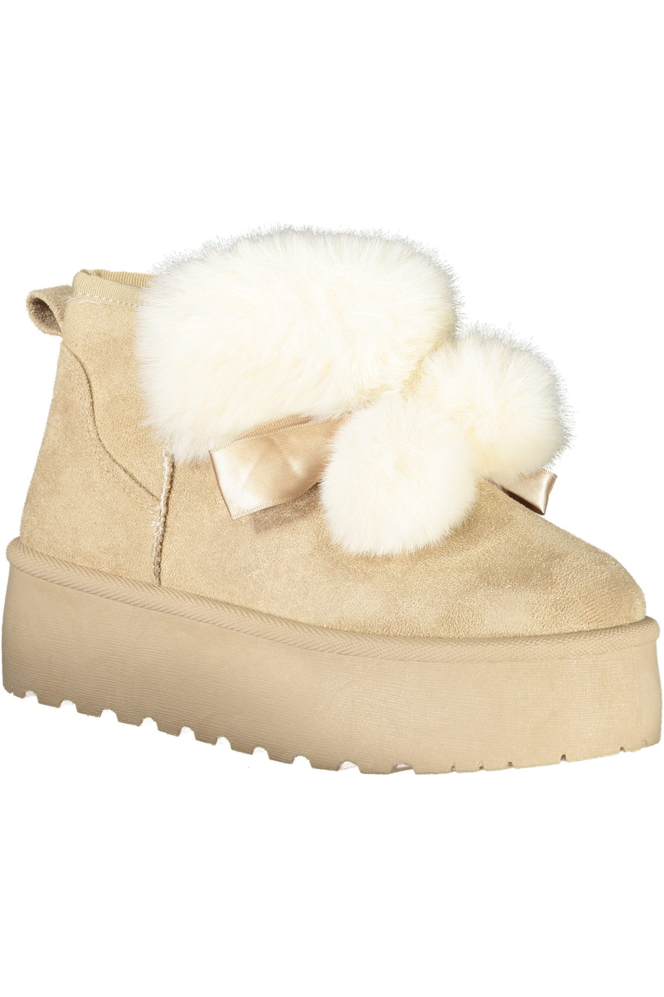 Laura Biagiotti Stiefelette Elegante Damenstiefel in Beige mit Fell und