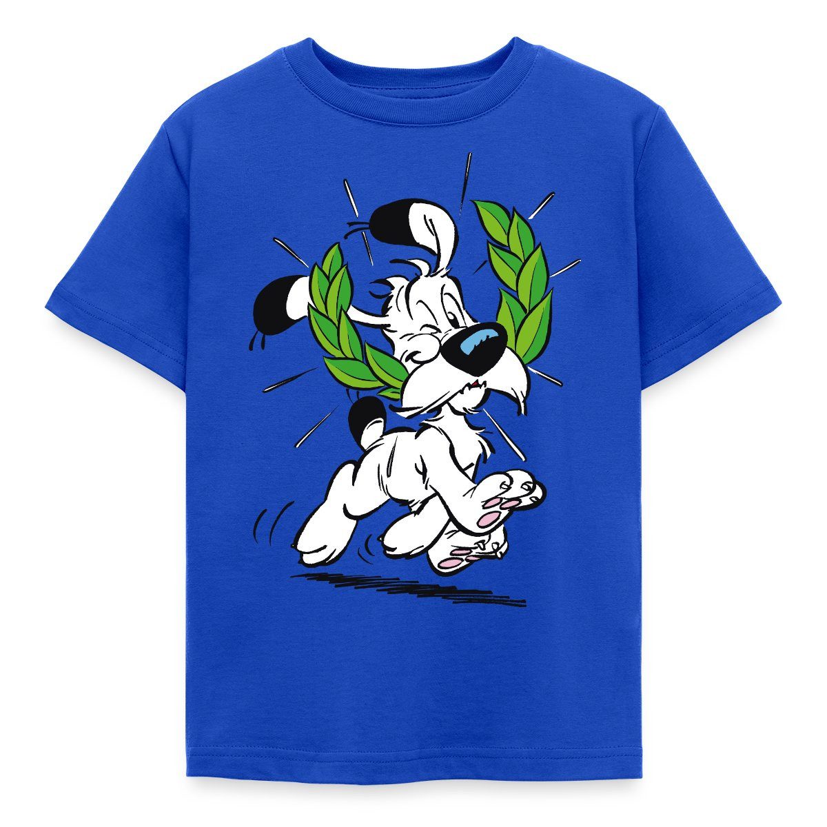T-Shirt Asterix & Obelix Idefix Mit Lorbeerkranz Kinder T-Shirt