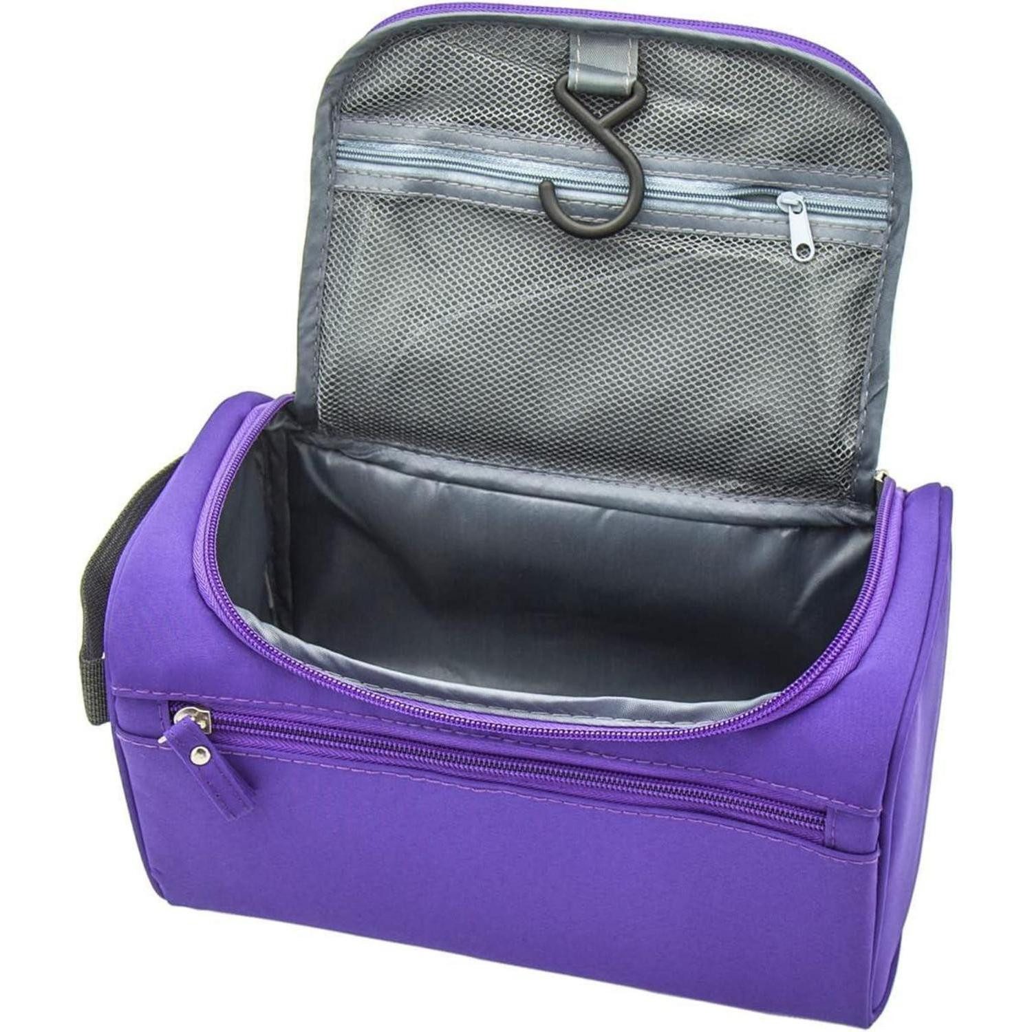 Kulturbeutel Kulturbeutel Reise Kosmetiktasche Aufhängen Herren Damen Lila
