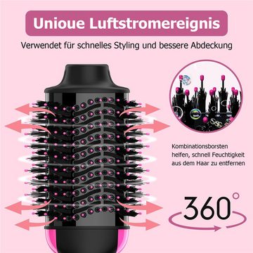 Bifurcation Ionic-Haartrockner Rundbürste Friseur Haartrockner Bürste 4 in 1 für das Haarstyling