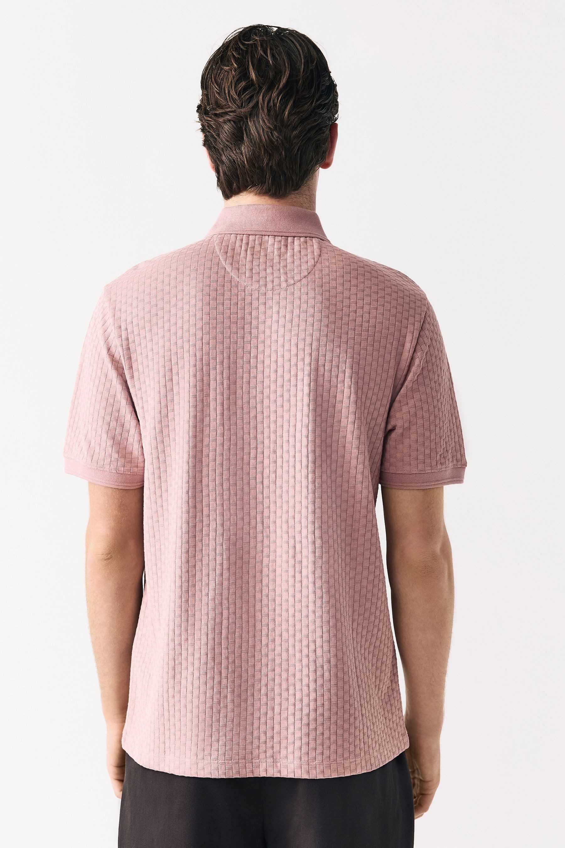 Next Poloshirt Strukturiertes Polo-Shirt mit RV-Kragen günstig online kaufen