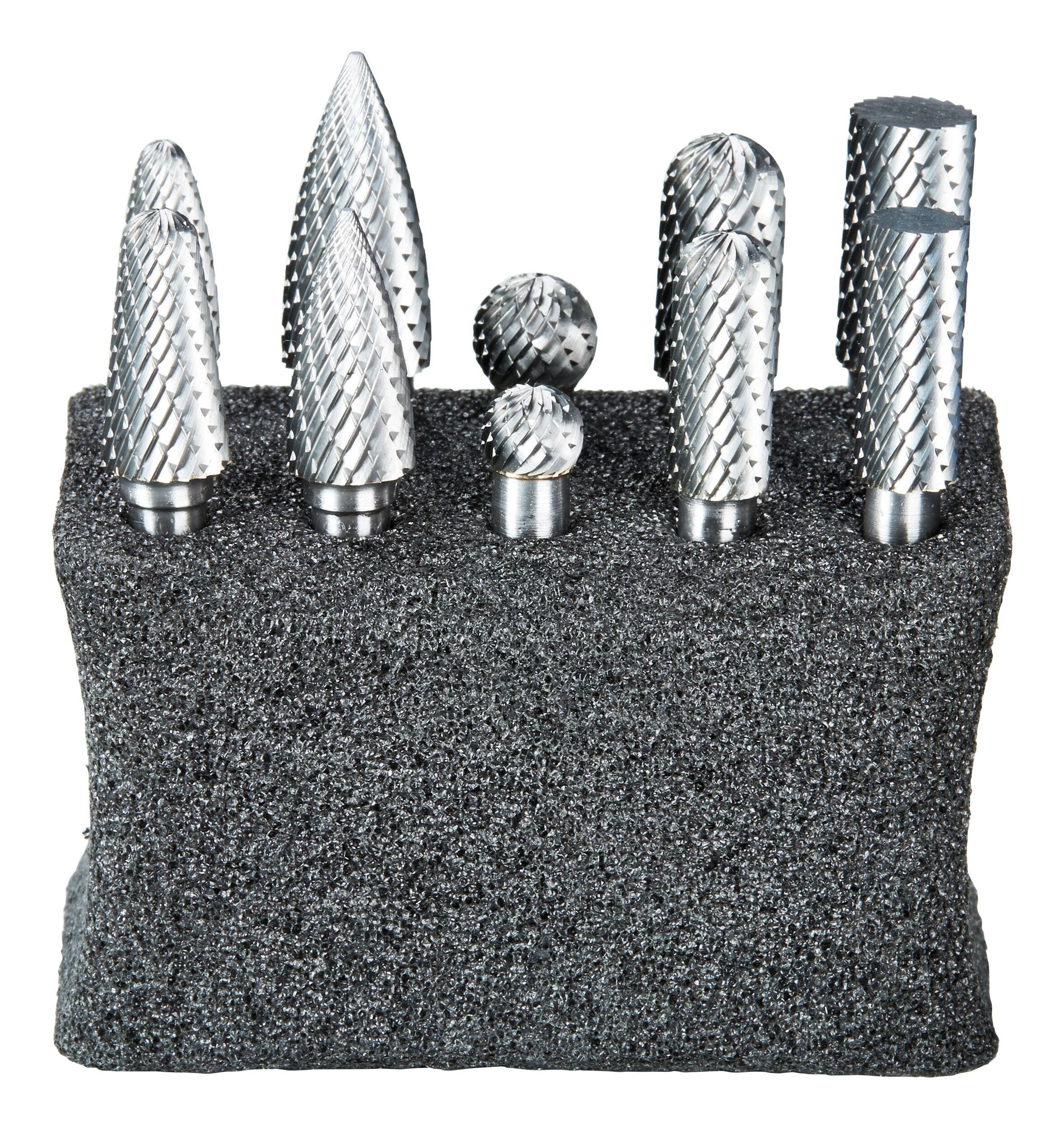 forum® Frässtift, 10-tlg., Hartmetall-Frässtiftsatz HM C 10-tlg. 6 mm