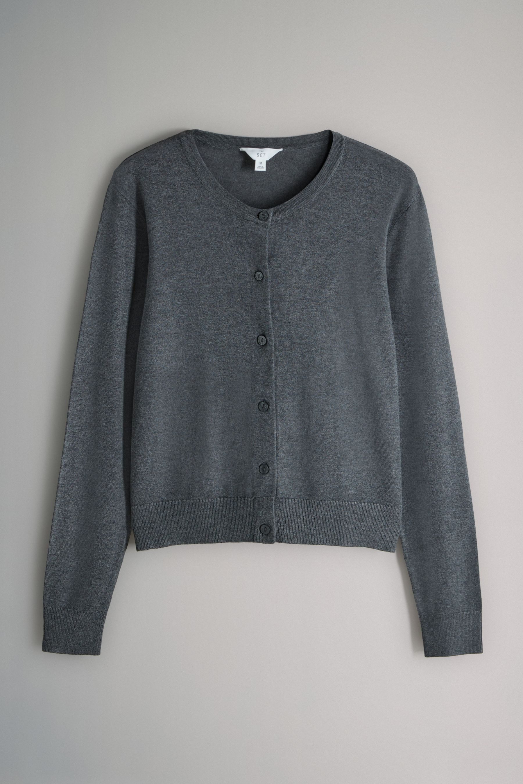 The Set Strickjacke The Set Feinstrick-Strickjacken, 3er-Pack (3-tlg) günstig online kaufen