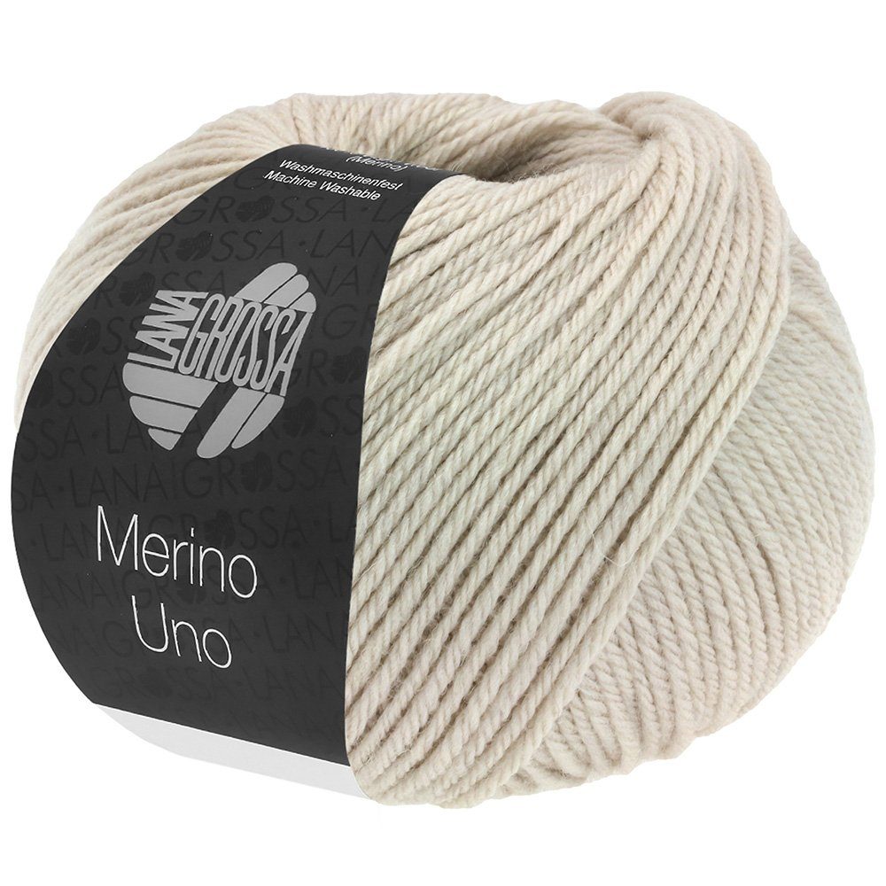 LANA GROSSA MERINO UNO Häkelwolle, 125 m (Extrafeine Merinowolle mit Superwash-Ausrüstung), 50 g