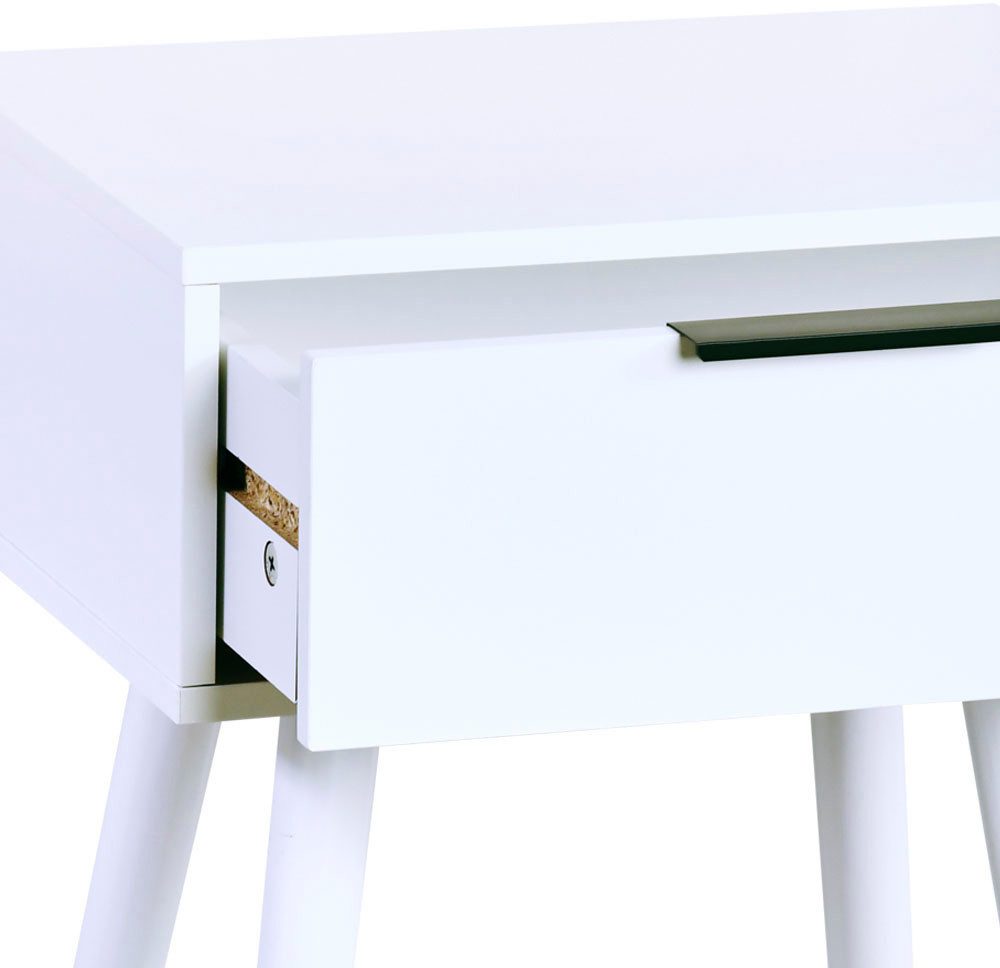 KESPER® Nachttisch KESPER Nachttisch mit 1 Schublade, weiß, FSC, (1-St)
