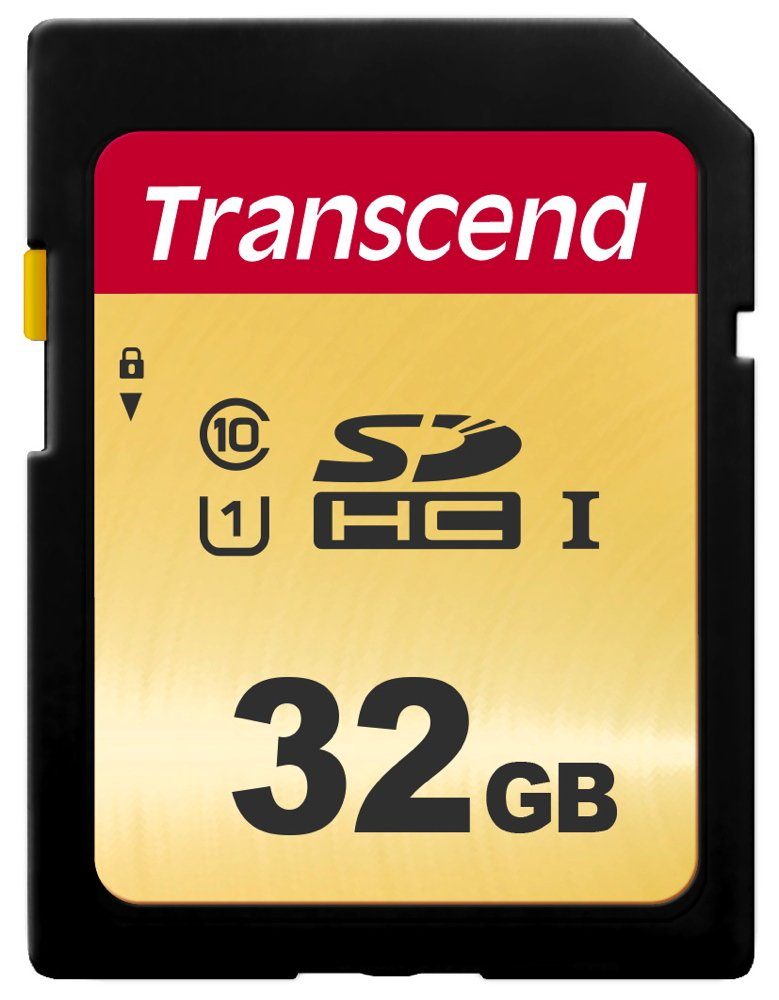 Transcend Transcend SDHC Karte 32GB Speicherkarte 500S UHS-I U1 Class 10 Speicherkarte