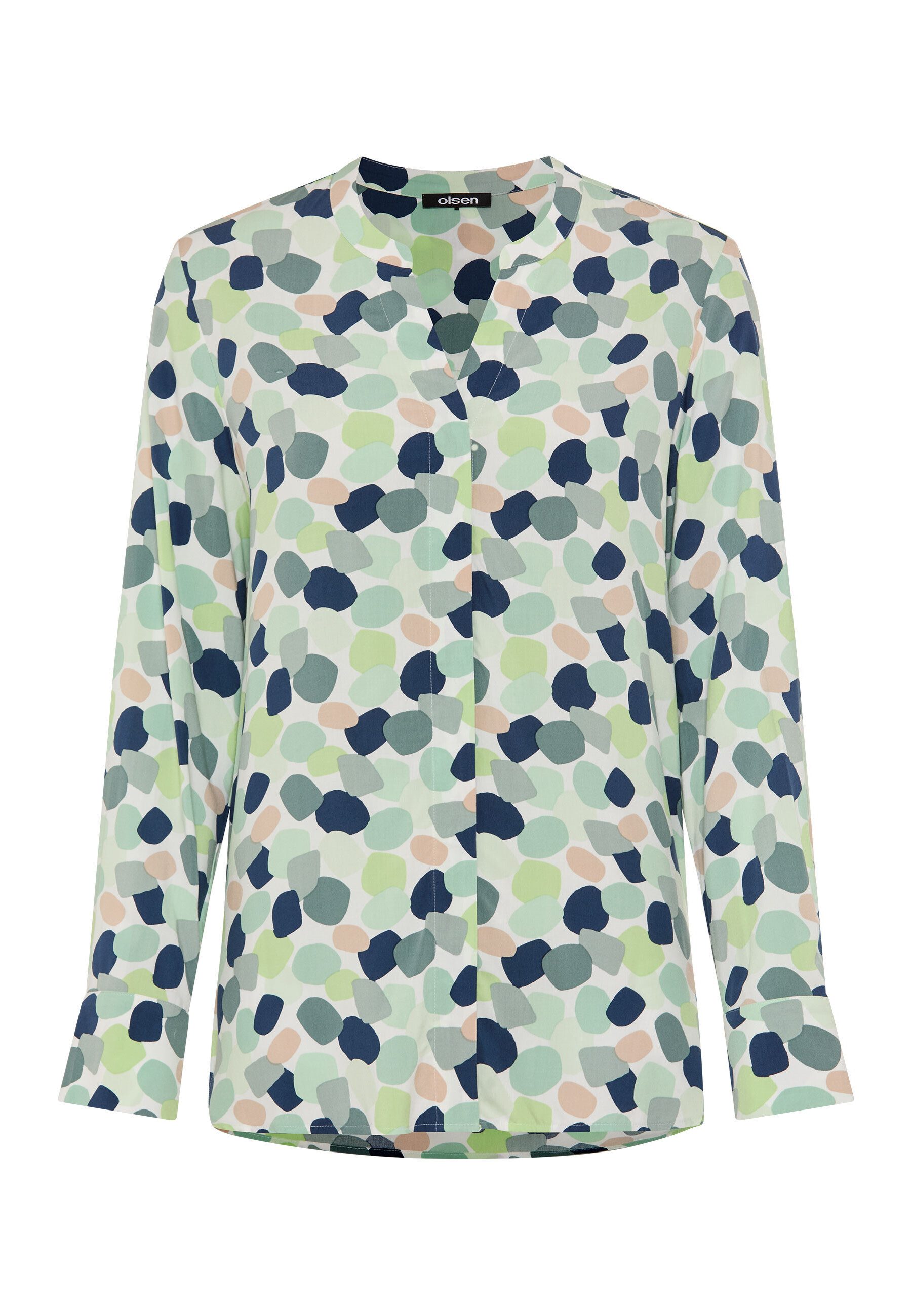 Olsen Hemdbluse Bluse mit Allover-Dessin